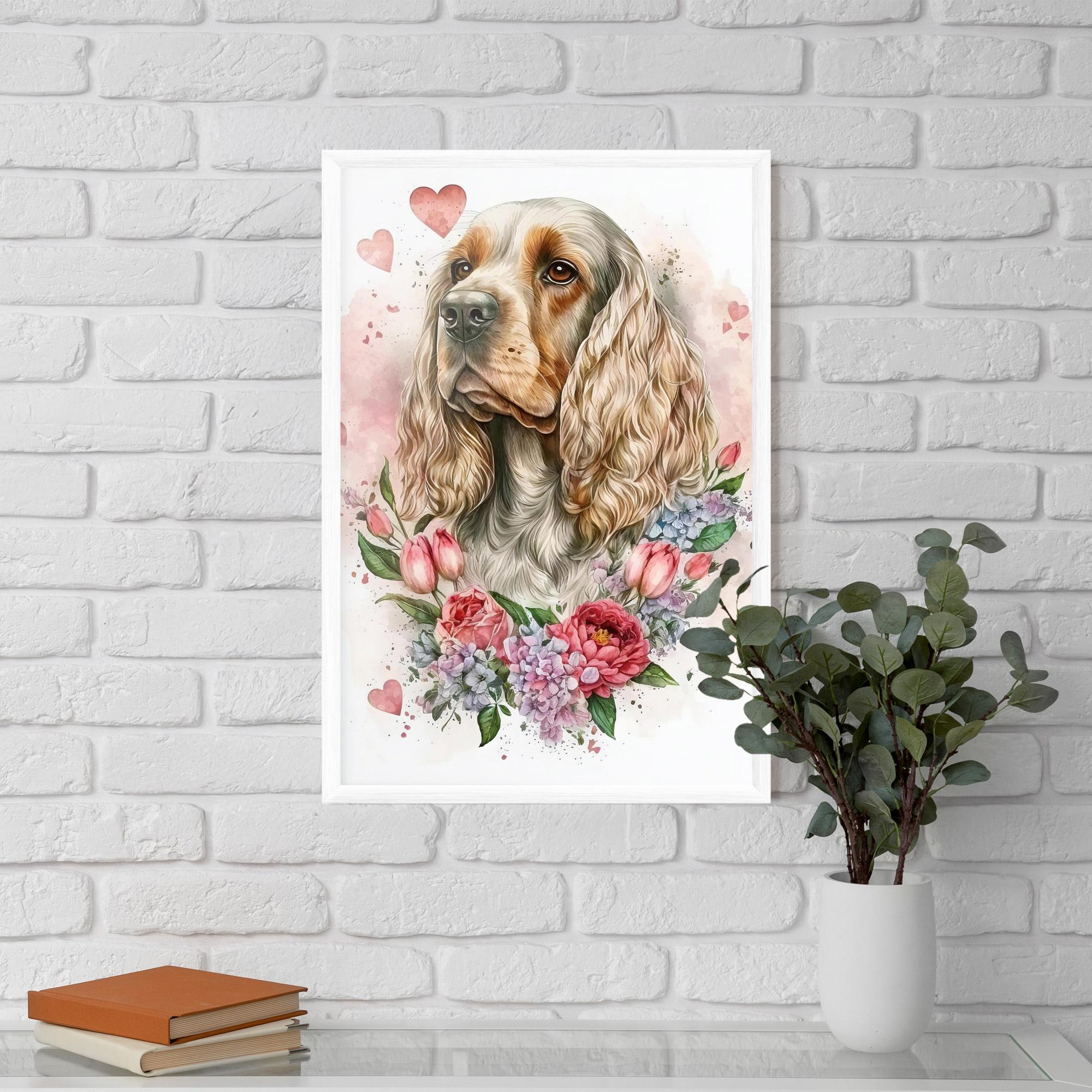 Plakat w Ramie Cute Little Cocker mockup 5