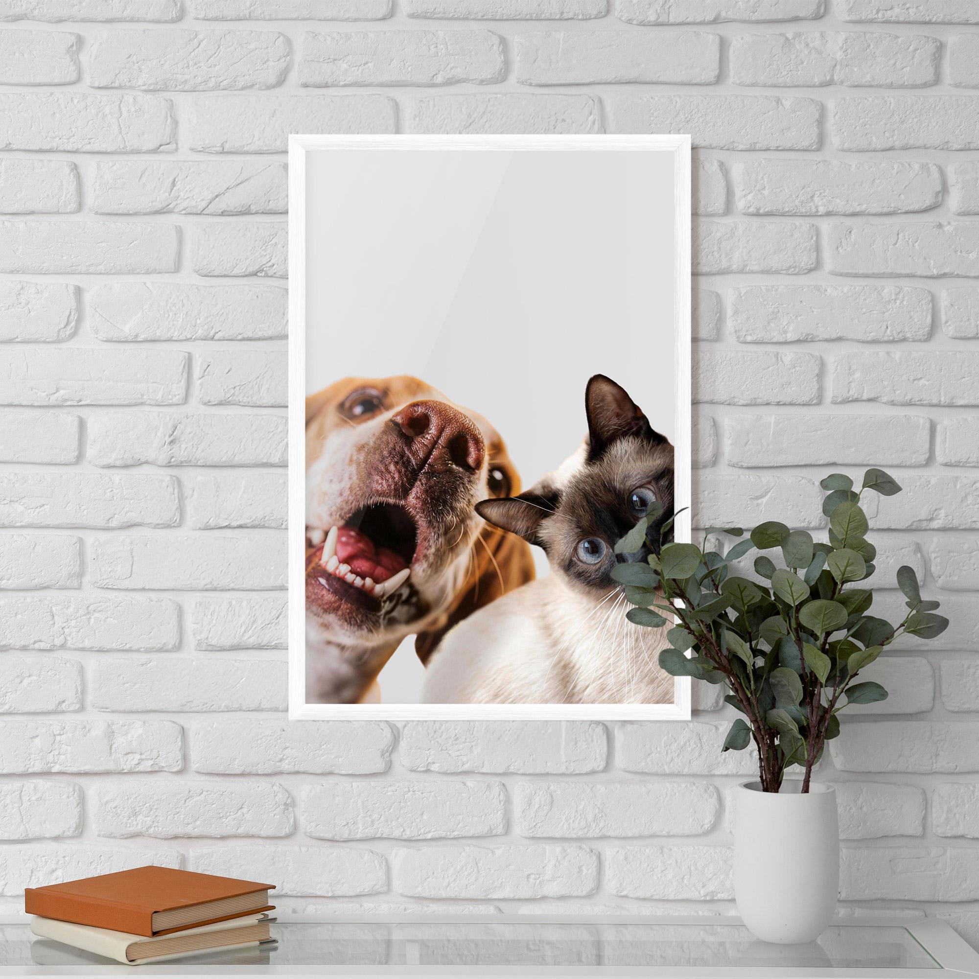 Plakat w Ramie Cute Pet Collage mockup 5
