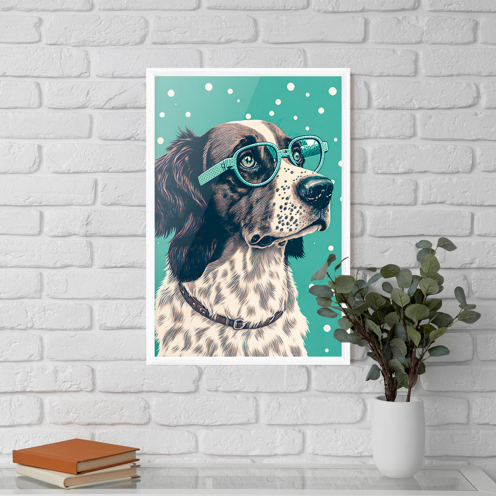 Plakat w Ramie Vintage Dog mockup 5