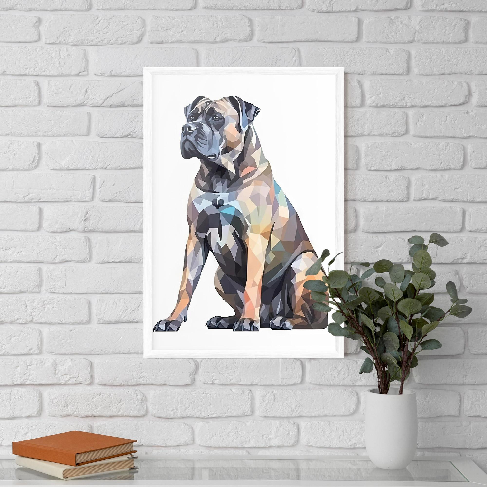 Plakat w Ramie Watercolor Cane Corso mockup 5