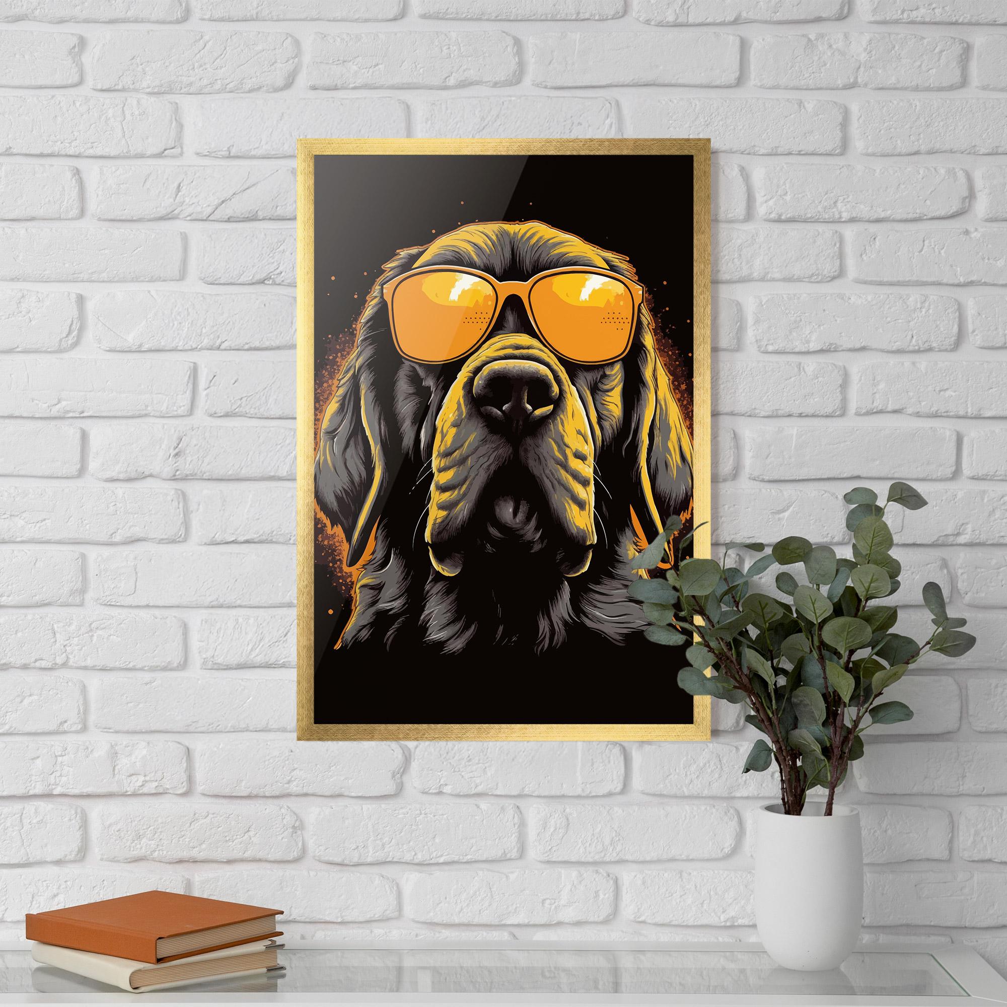 Plakat w Ramie Coolest Dog mockup 5