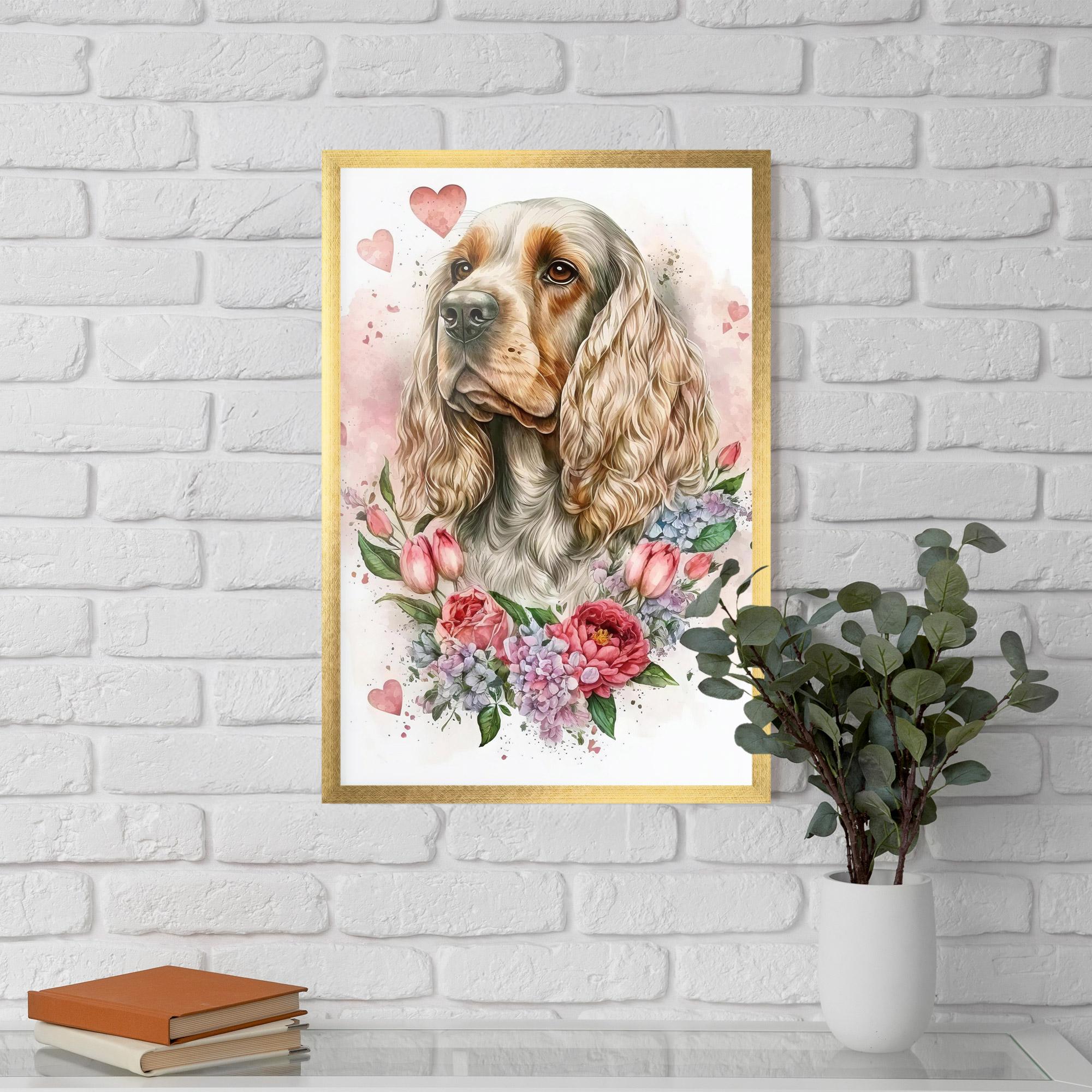 Plakat w Ramie Cute Little Cocker mockup 5