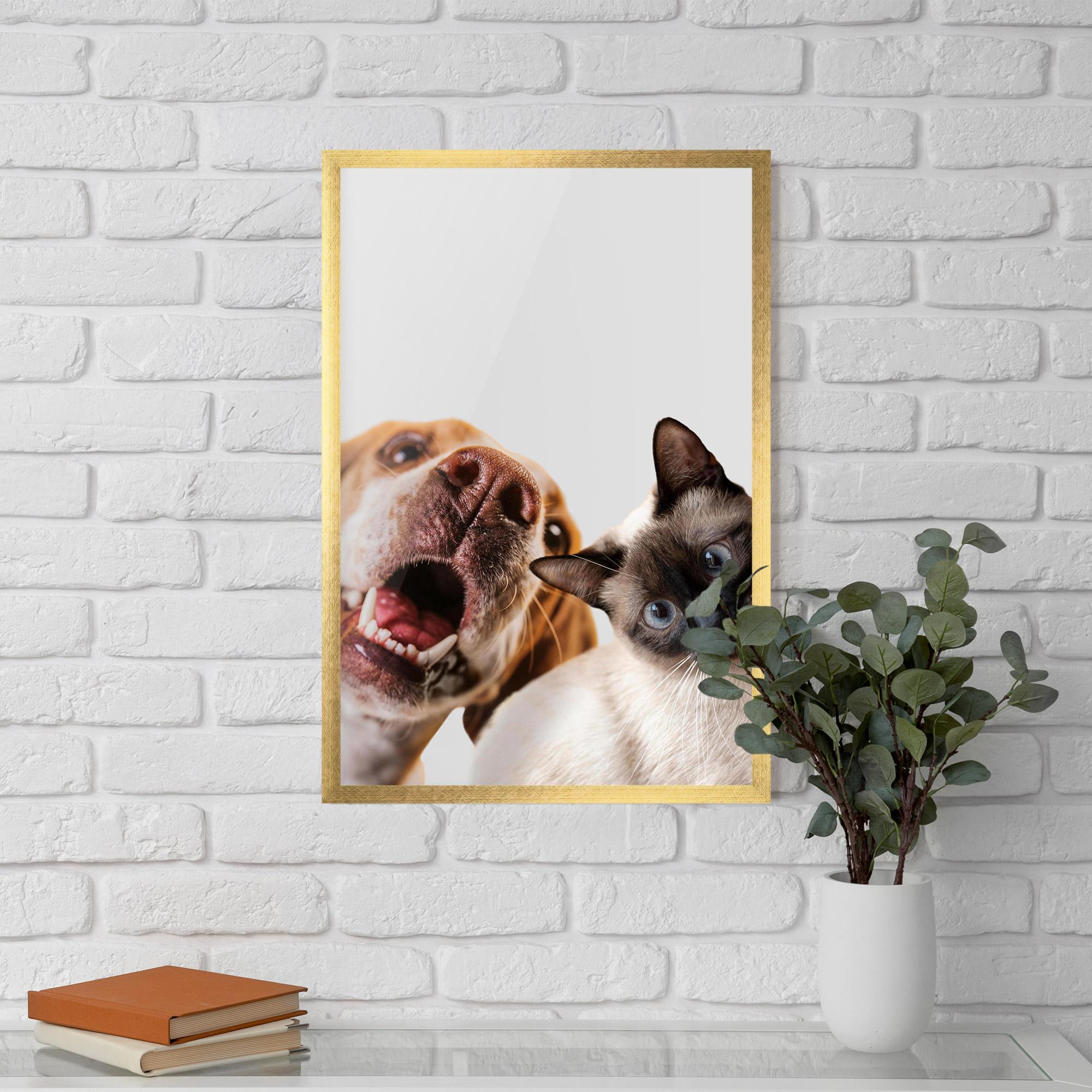 Plakat w Ramie Cute Pet Collage mockup 5