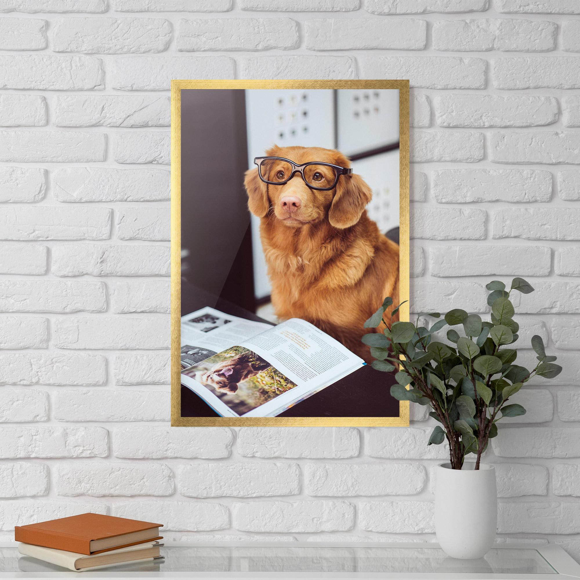 Plakat w Ramie Learning Dog mockup 5