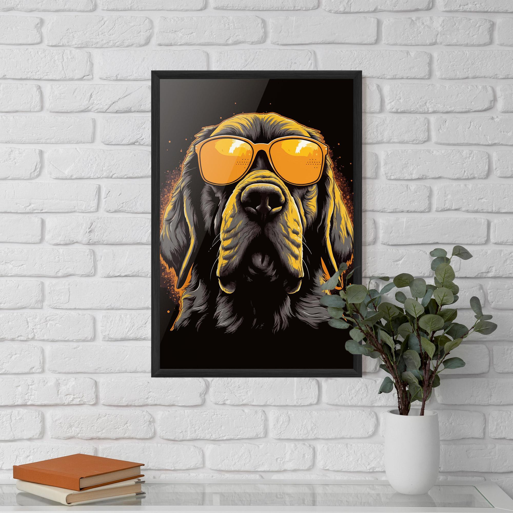 Plakat w Ramie Coolest Dog mockup 5