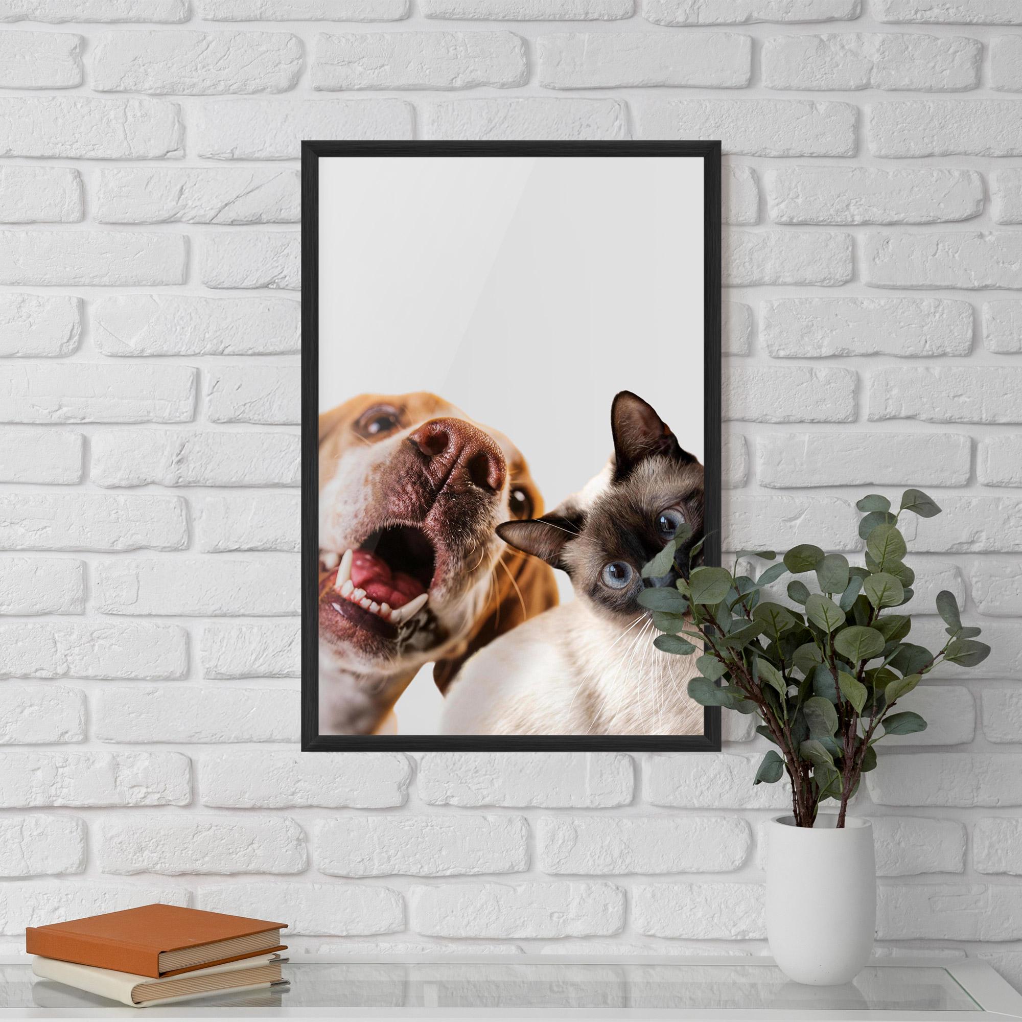 Plakat w Ramie Cute Pet Collage mockup 5
