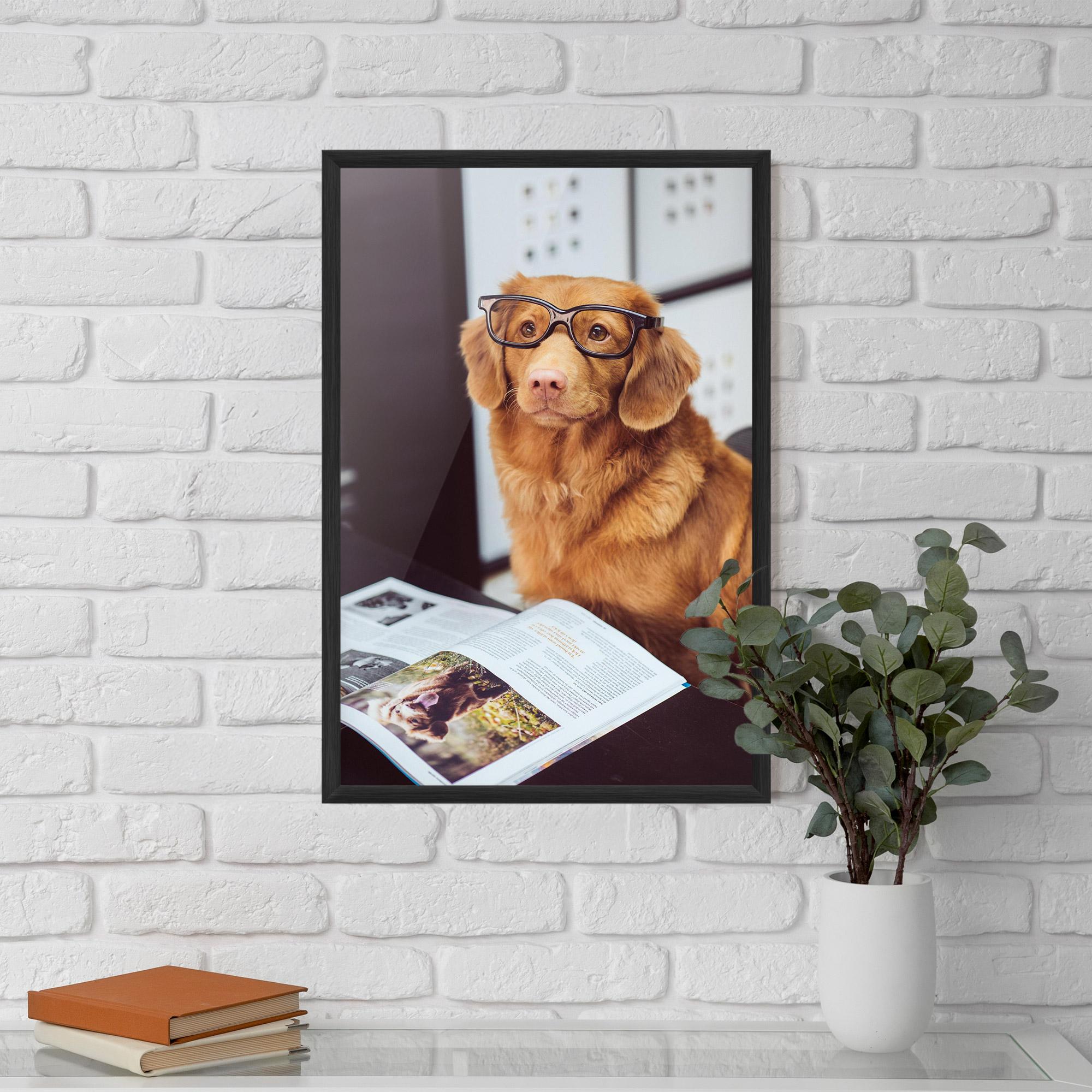 Plakat w Ramie Learning Dog mockup 5