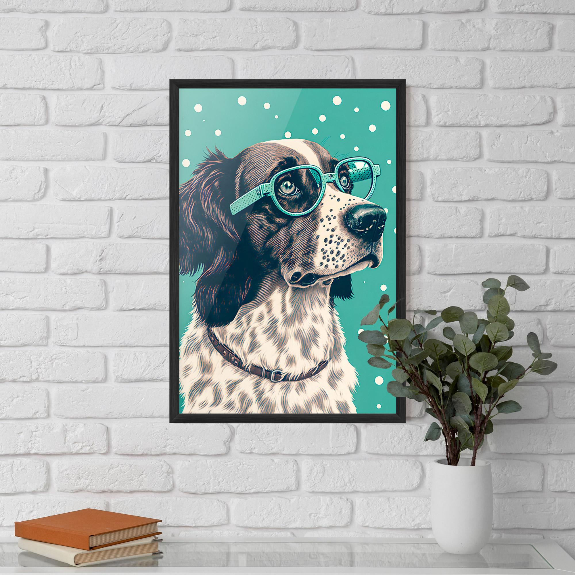 Plakat w Ramie Vintage Dog mockup 5