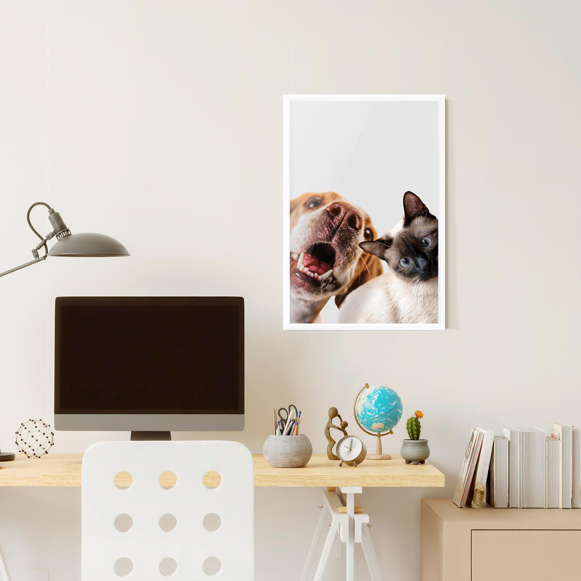 Plakat w Ramie Cute Pet Collage mockup 6