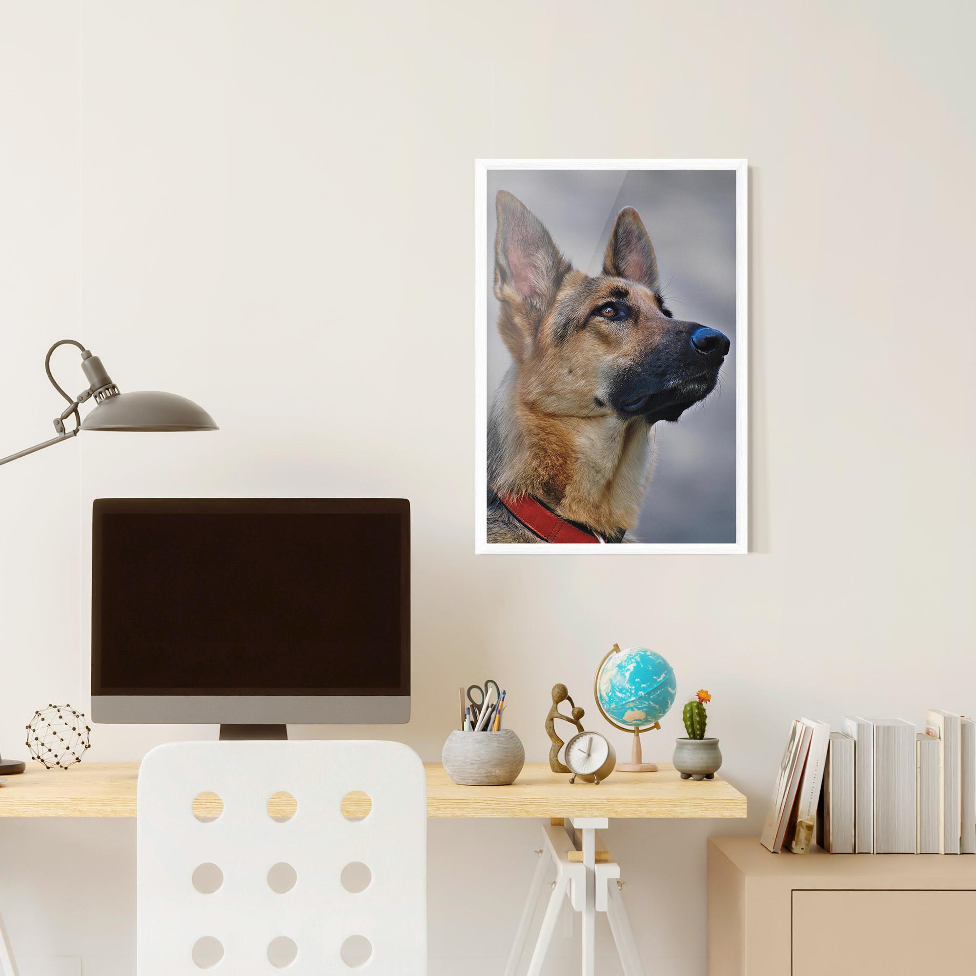Plakat w Ramie German Shepherd mockup 6