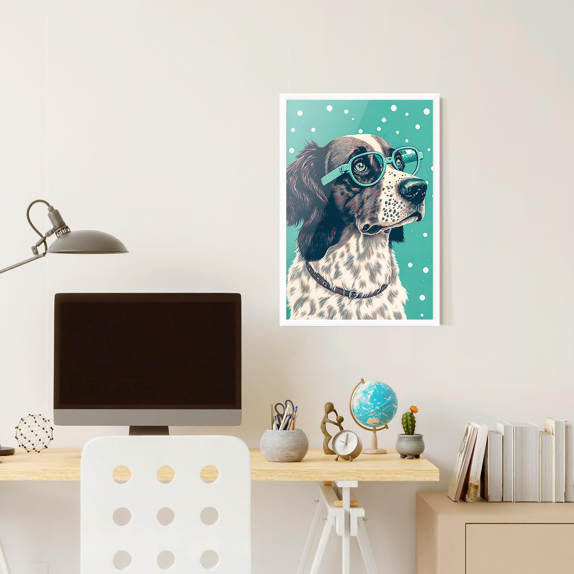 Plakat w Ramie Vintage Dog mockup 6