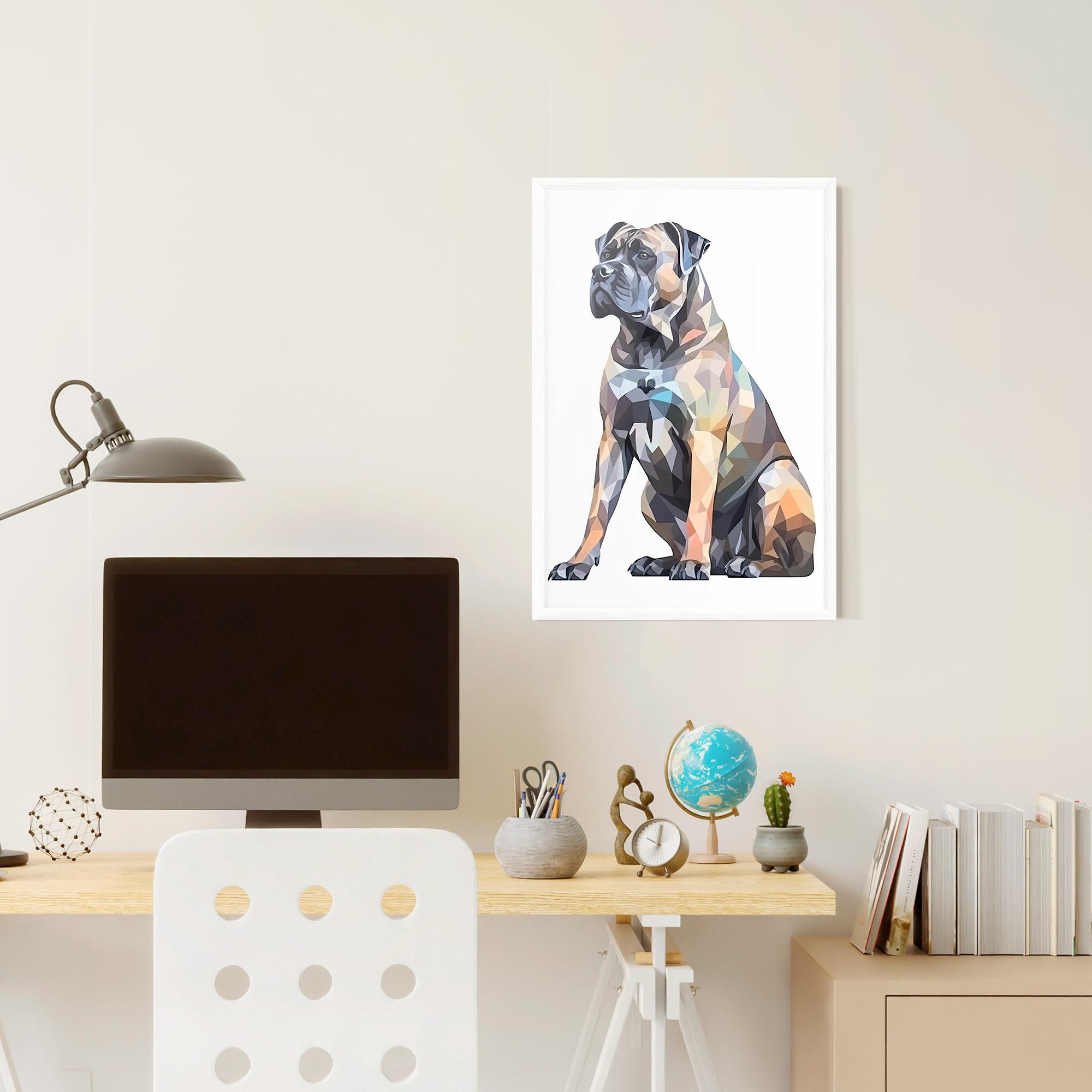 Plakat w Ramie Watercolor Cane Corso mockup 6