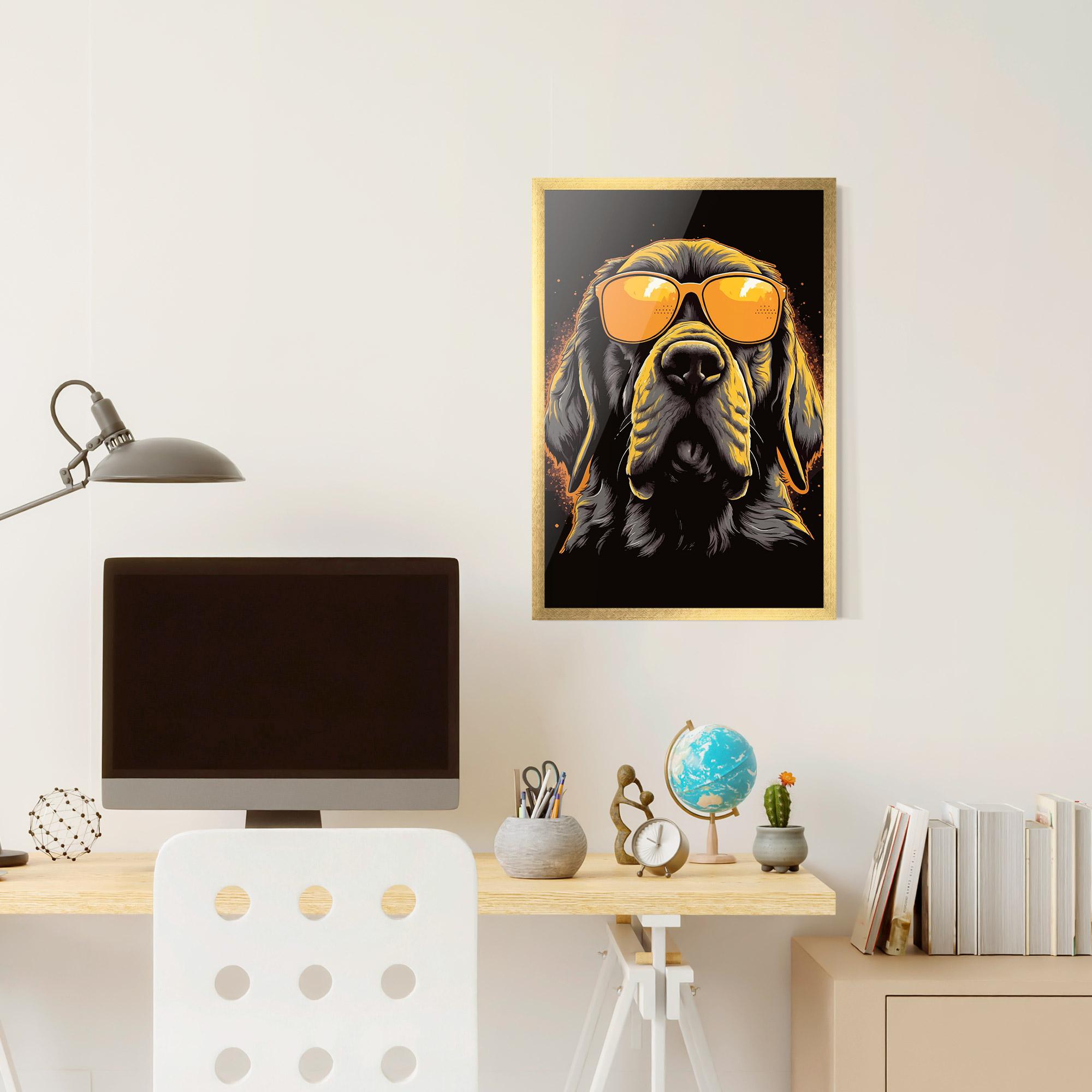 Plakat w Ramie Coolest Dog mockup 6