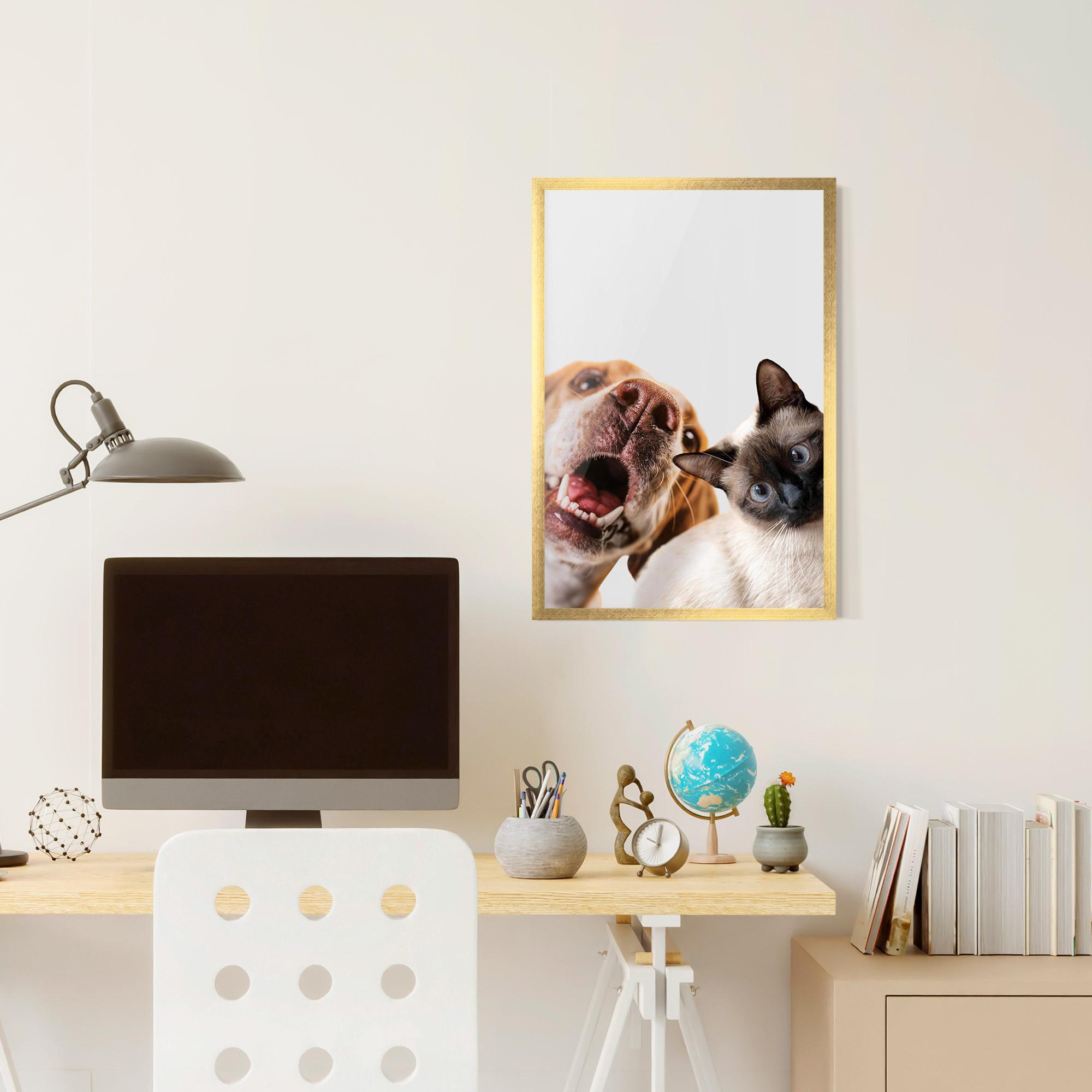 Plakat w Ramie Cute Pet Collage mockup 6