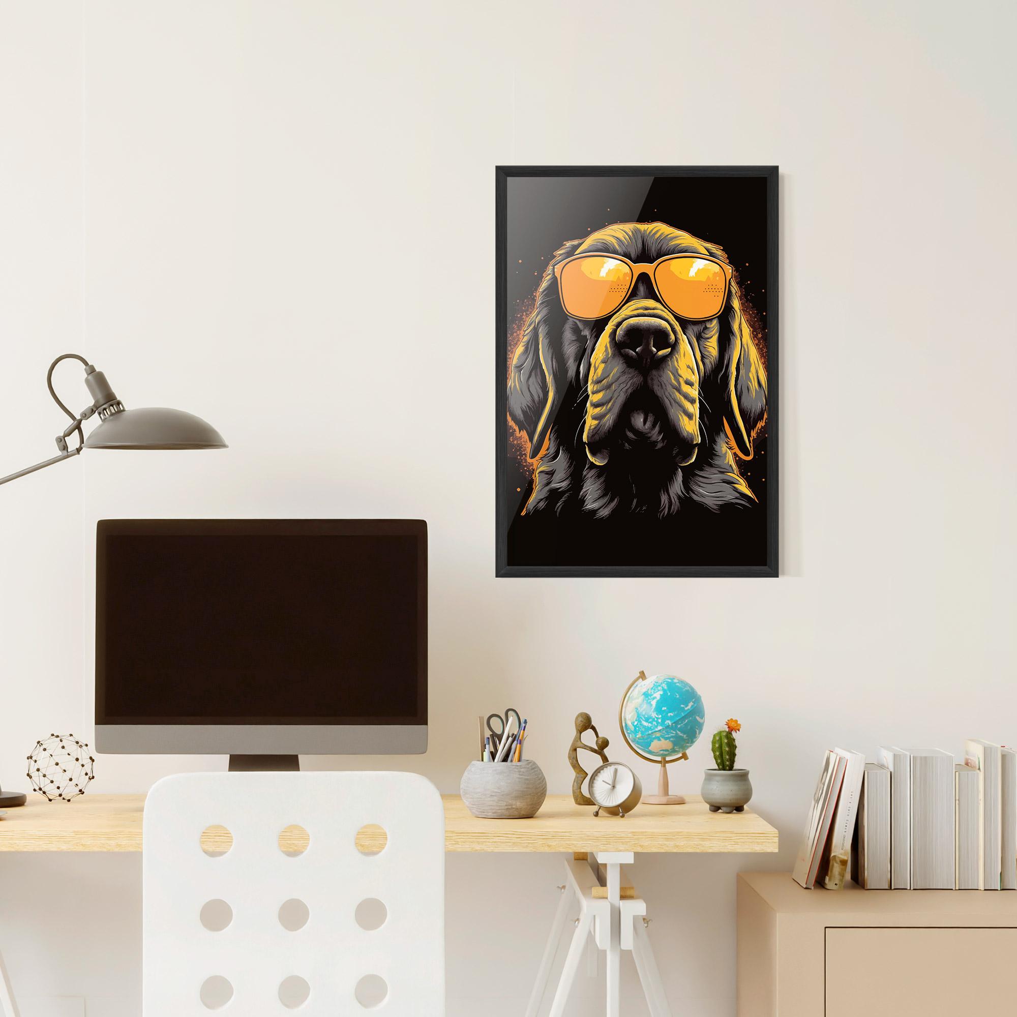 Plakat w Ramie Coolest Dog mockup 6
