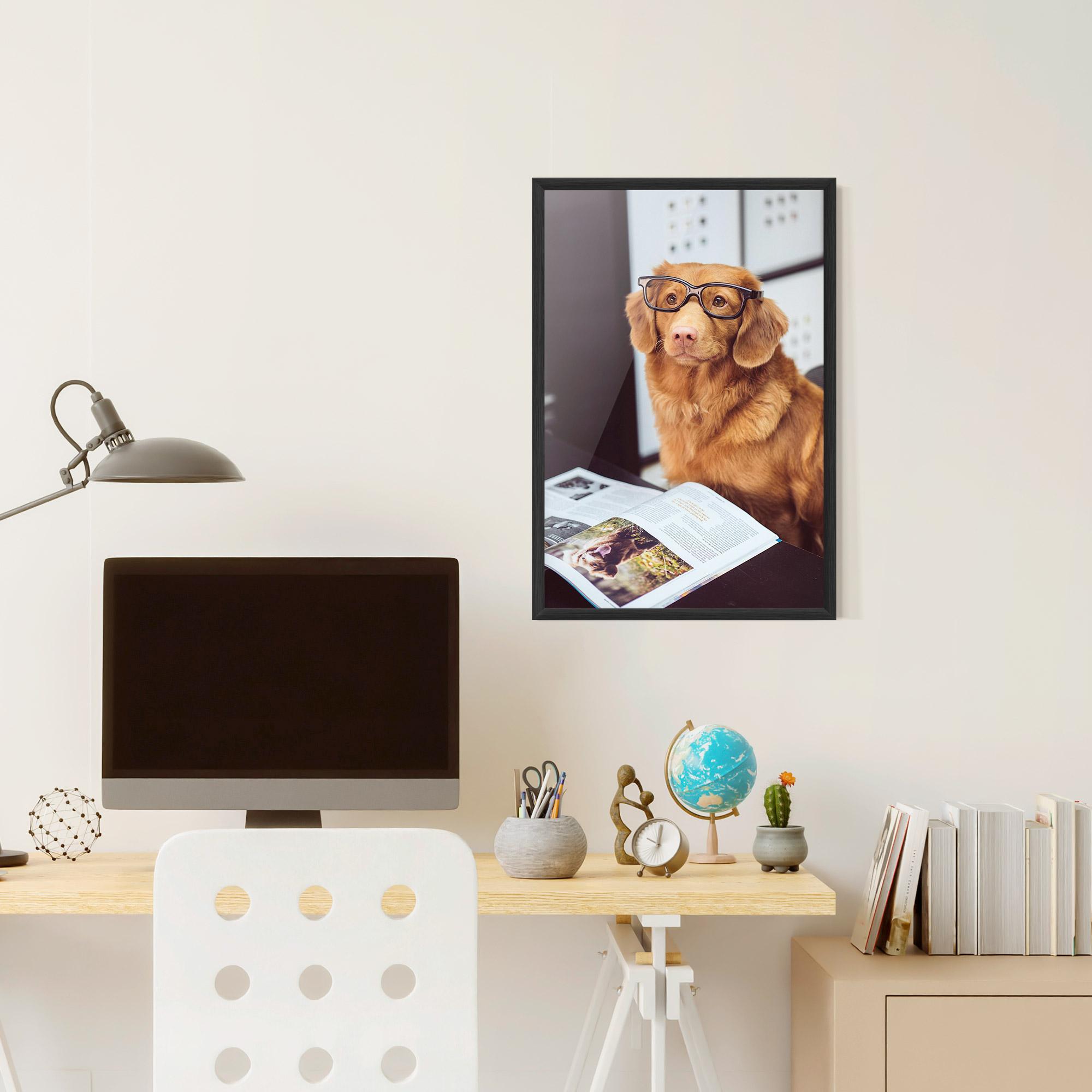 Plakat w Ramie Learning Dog mockup 6