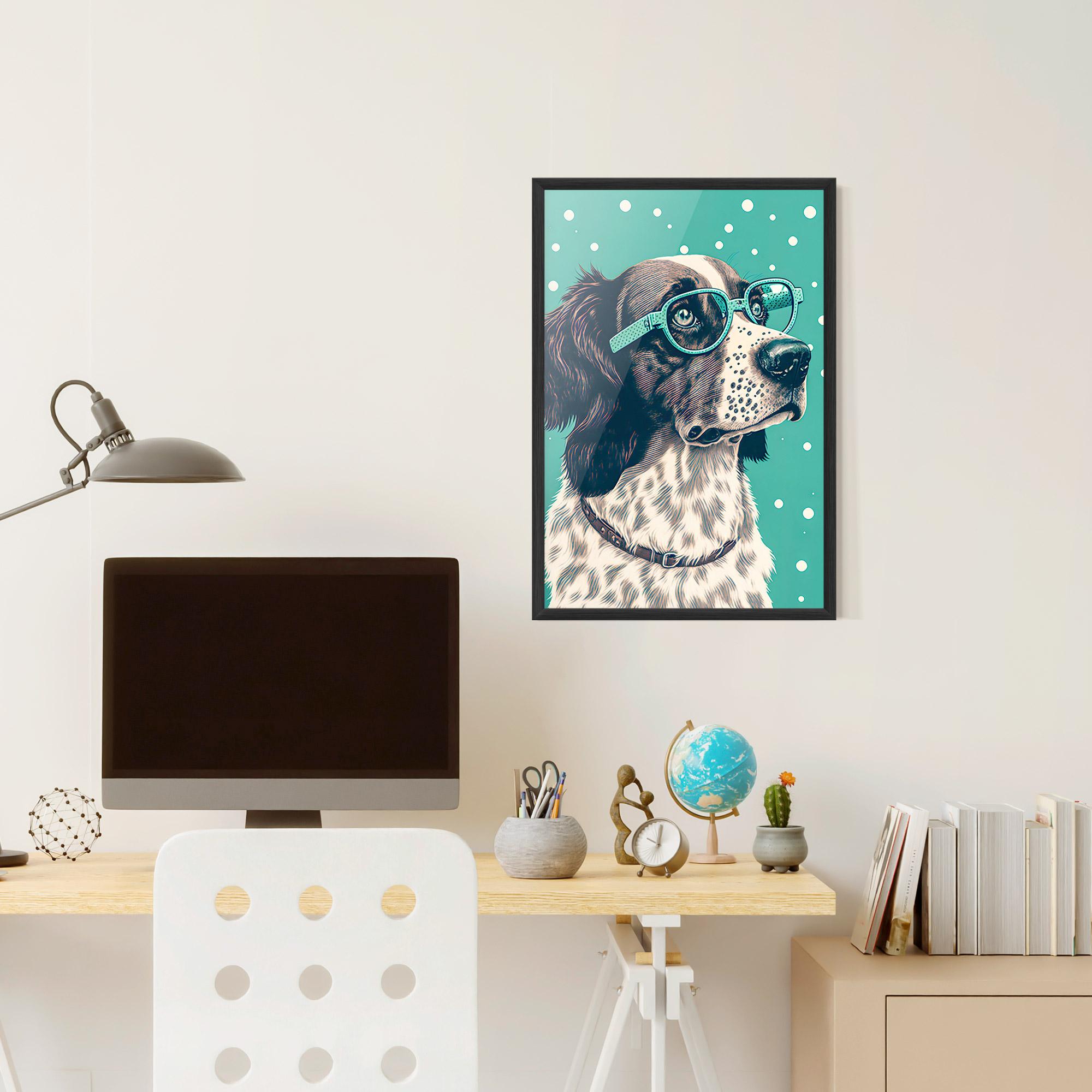 Plakat w Ramie Vintage Dog mockup 6
