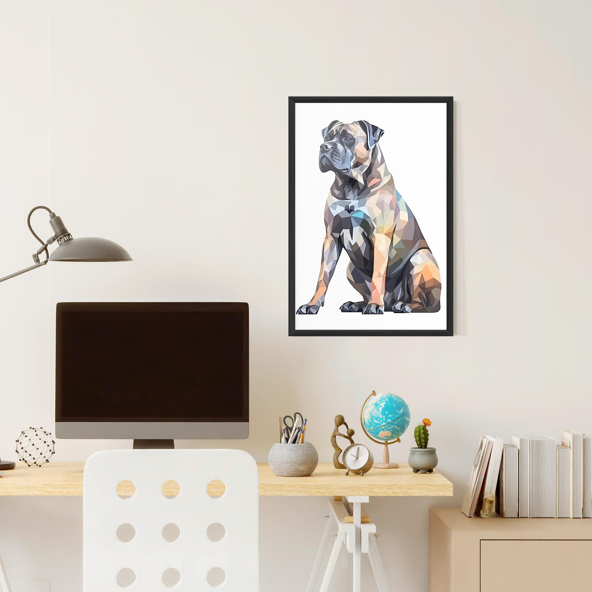 Plakat w Ramie Watercolor Cane Corso mockup 6