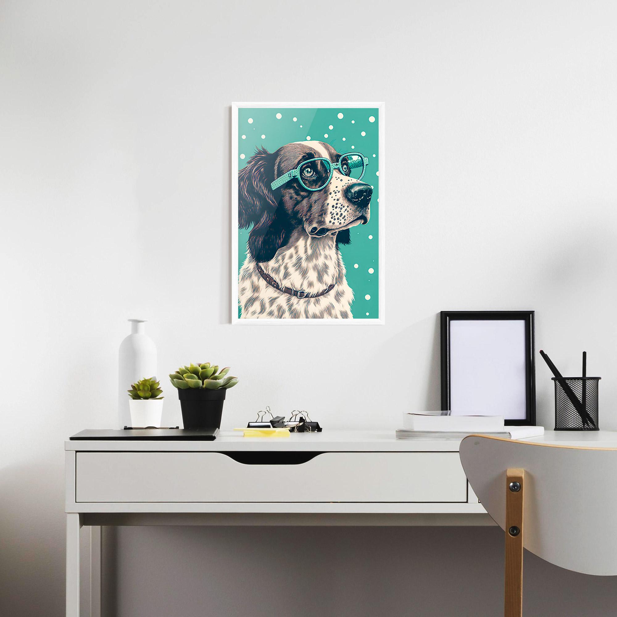 Plakat w Ramie Vintage Dog mockup 7