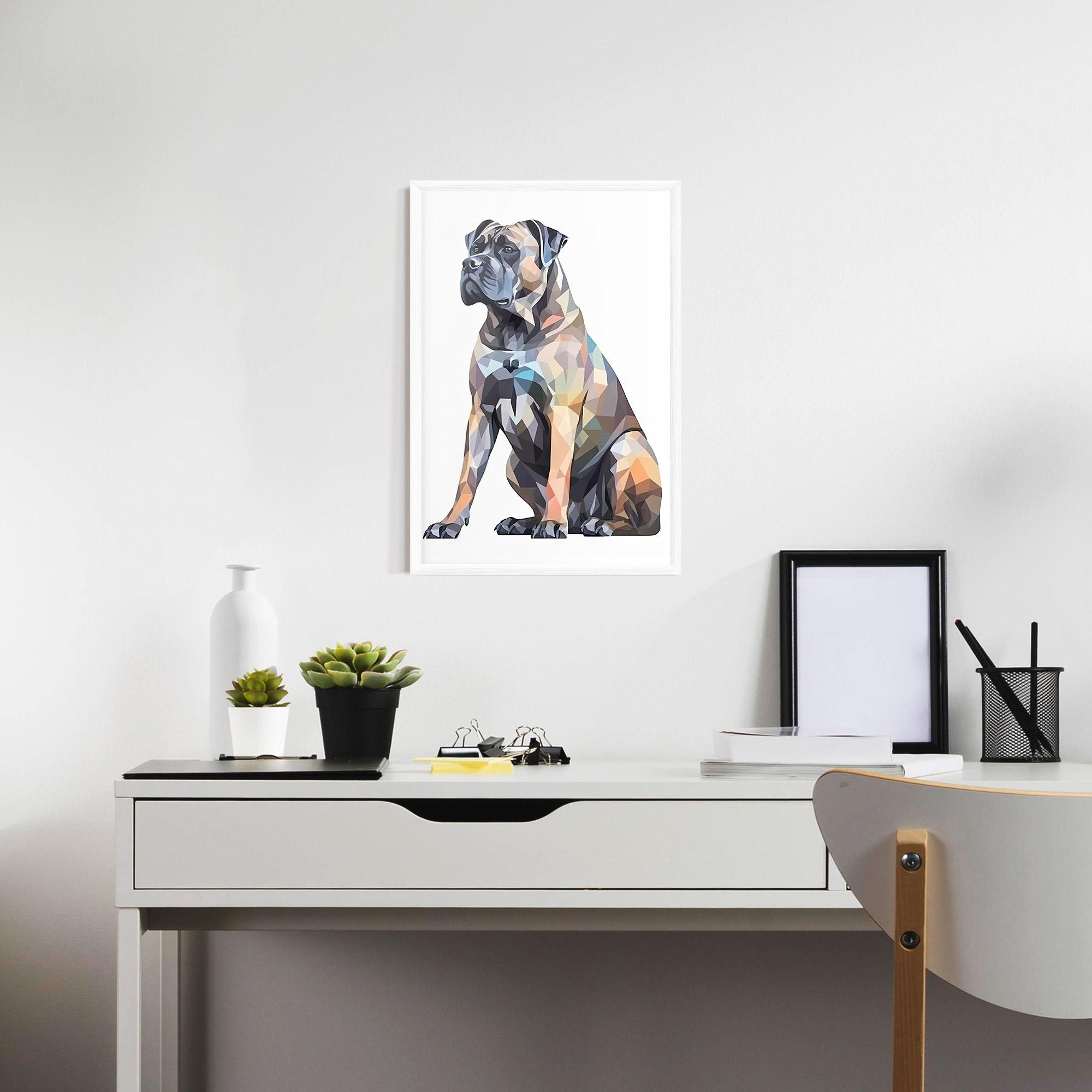 Plakat w Ramie Watercolor Cane Corso mockup 7