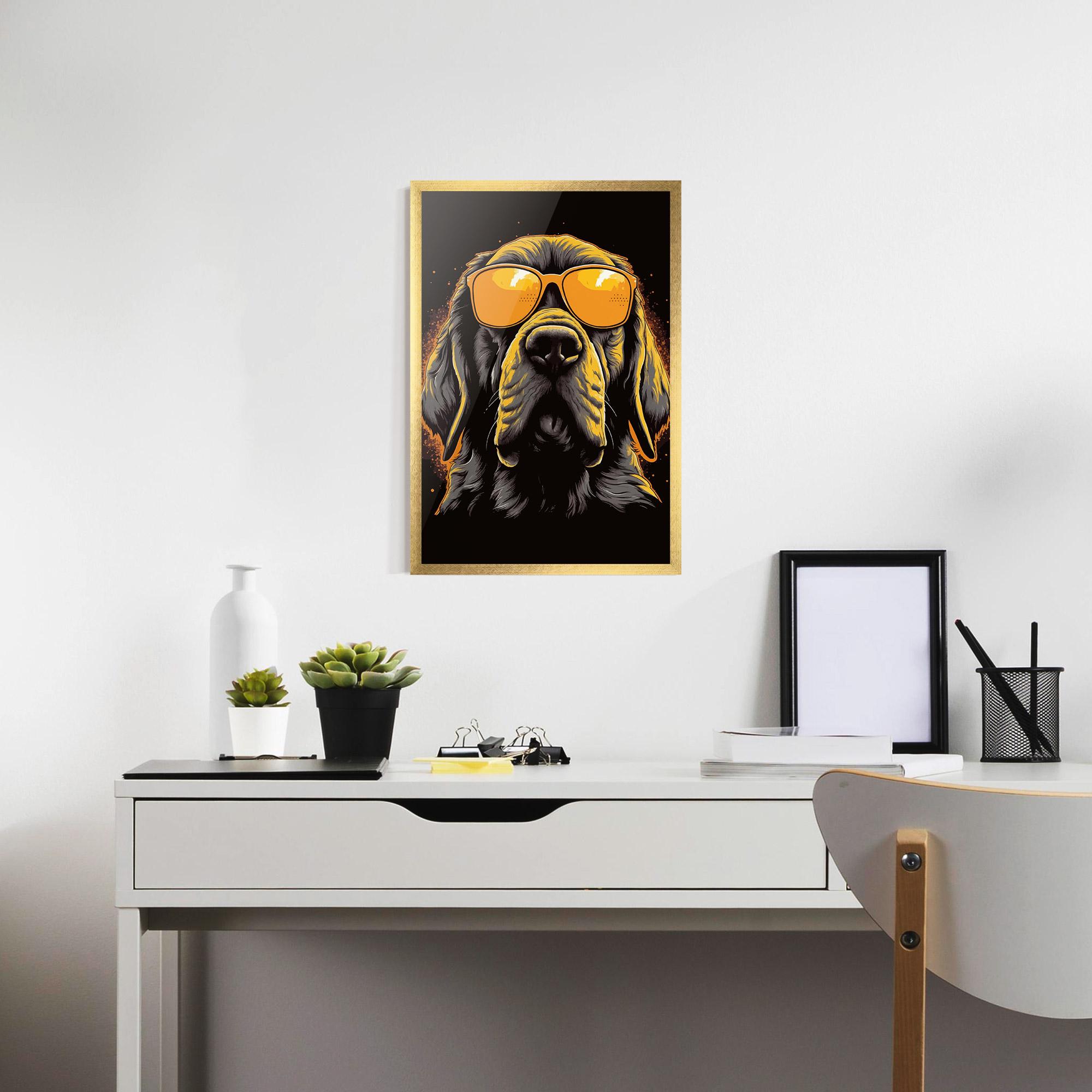 Plakat w Ramie Coolest Dog mockup 7