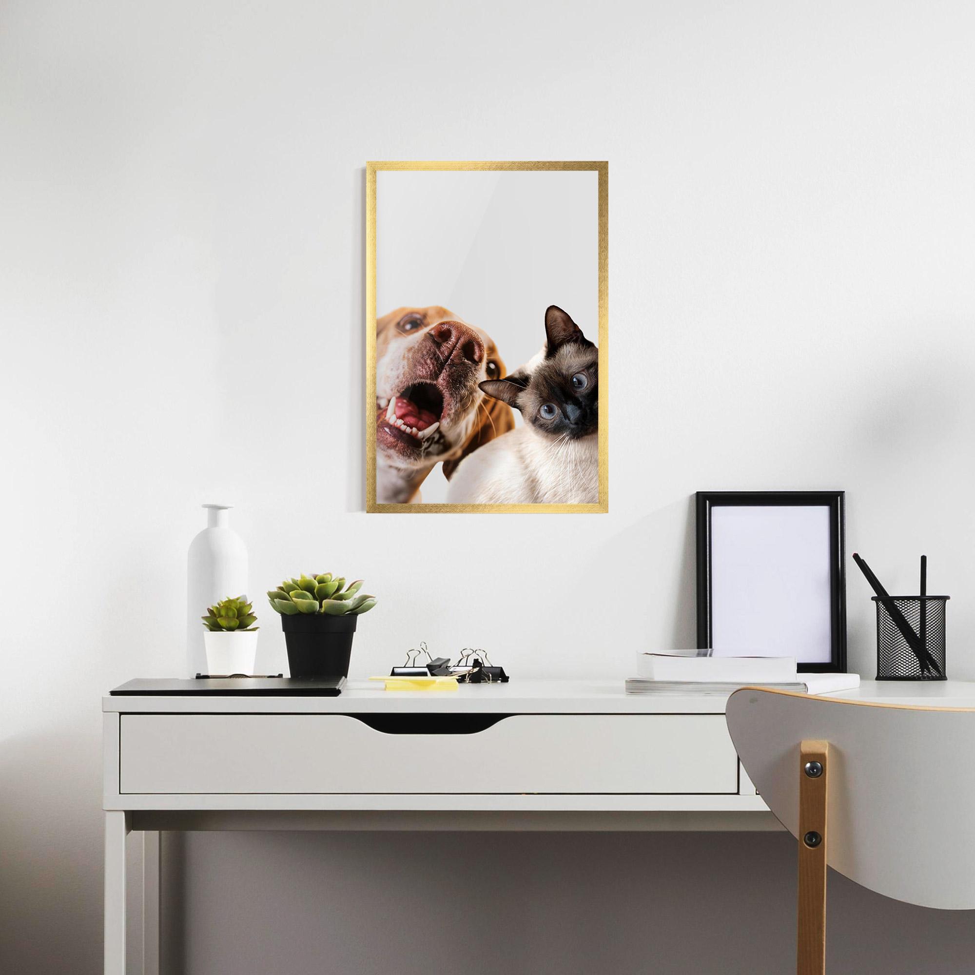 Plakat w Ramie Cute Pet Collage mockup 7