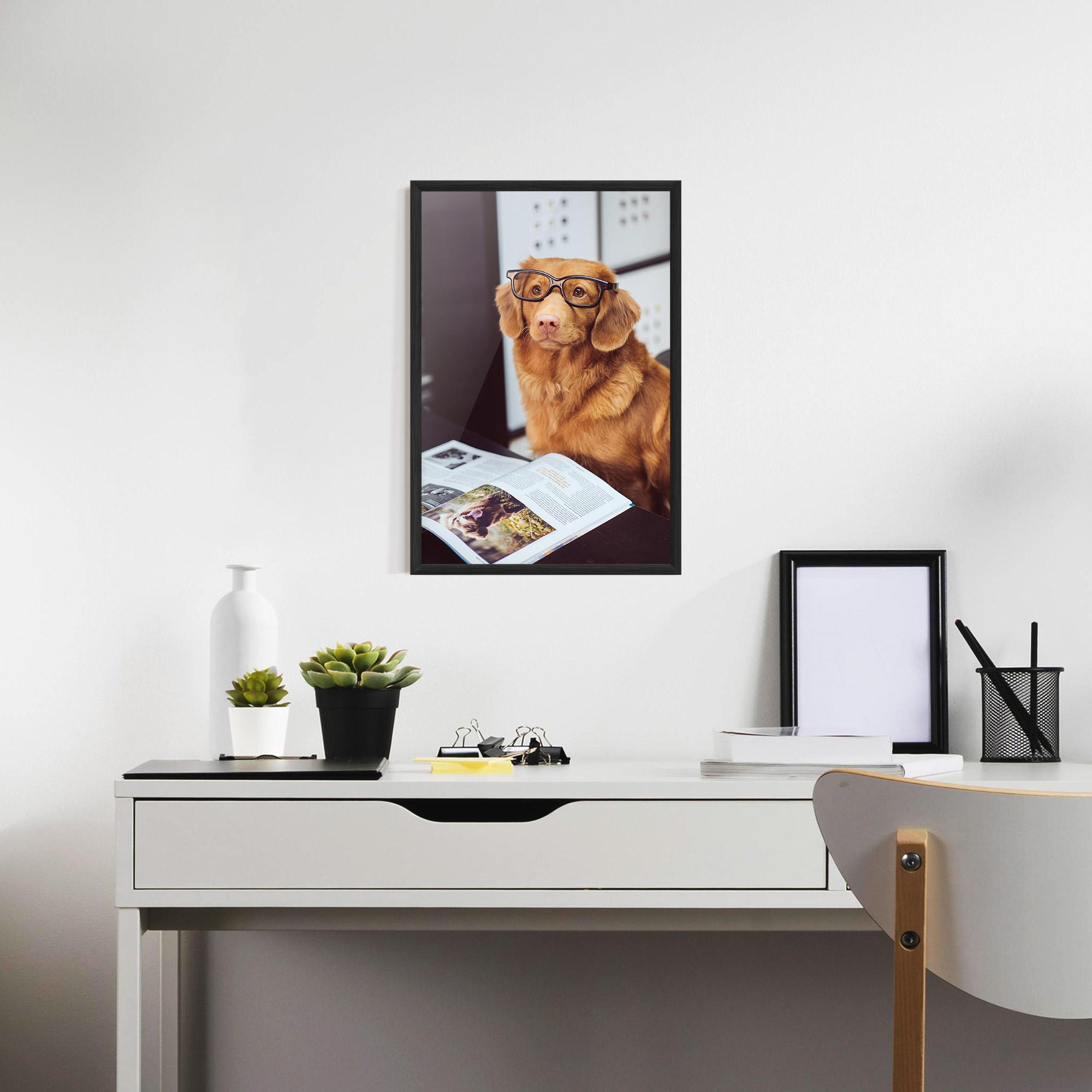 Plakat w Ramie Learning Dog mockup 7
