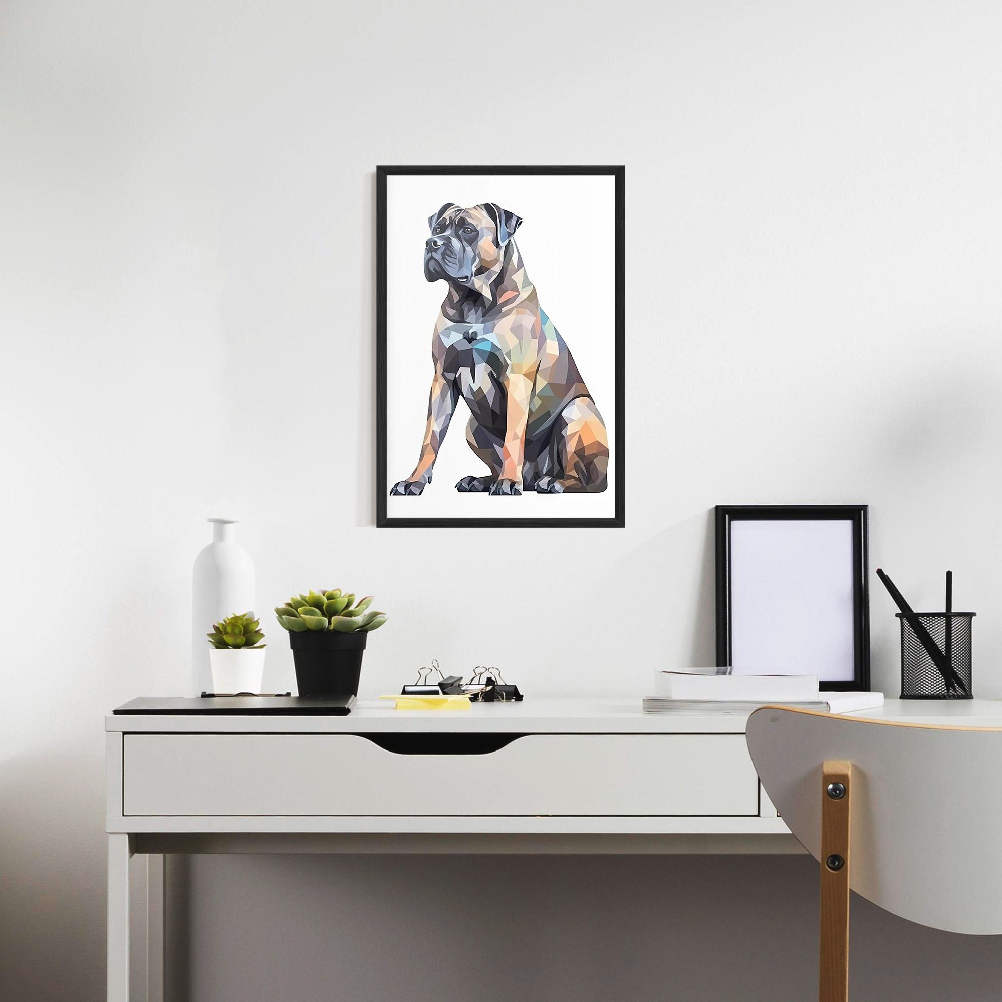 Plakat w Ramie Watercolor Cane Corso mockup 7