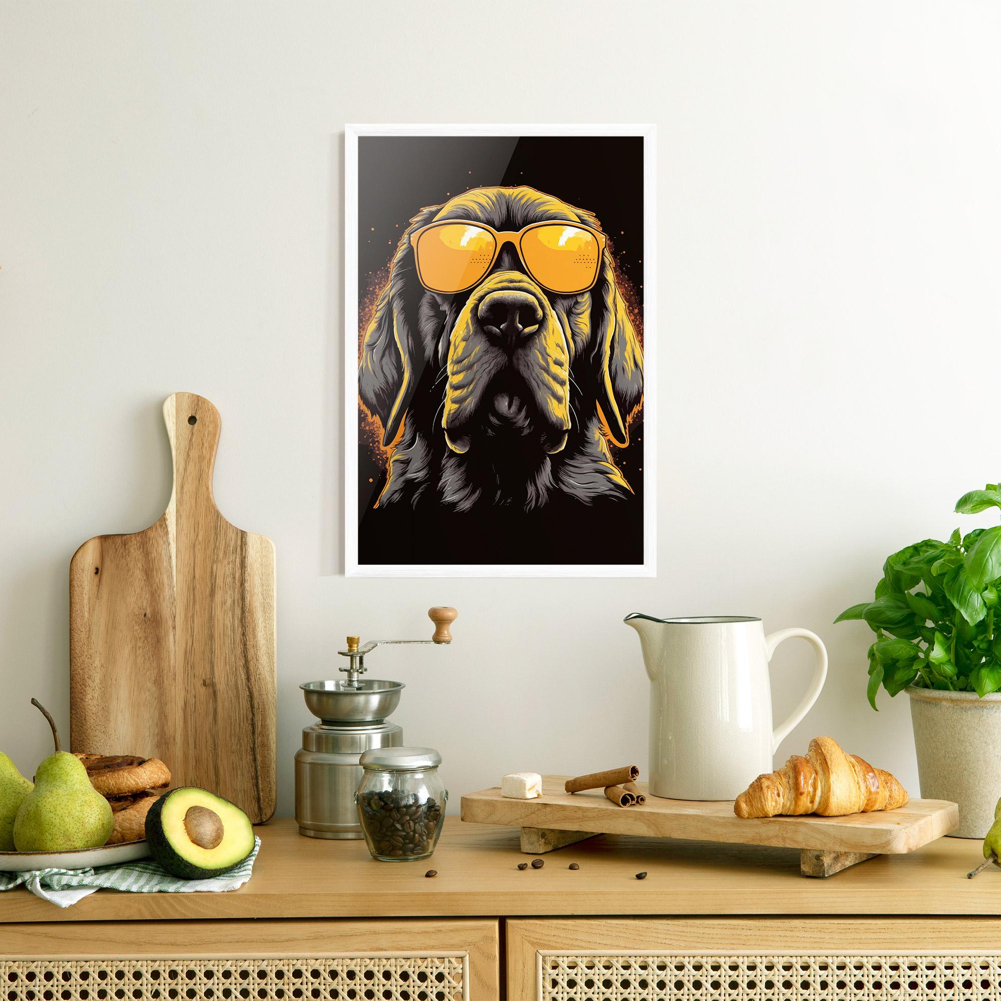 Plakat w Ramie Coolest Dog mockup 8