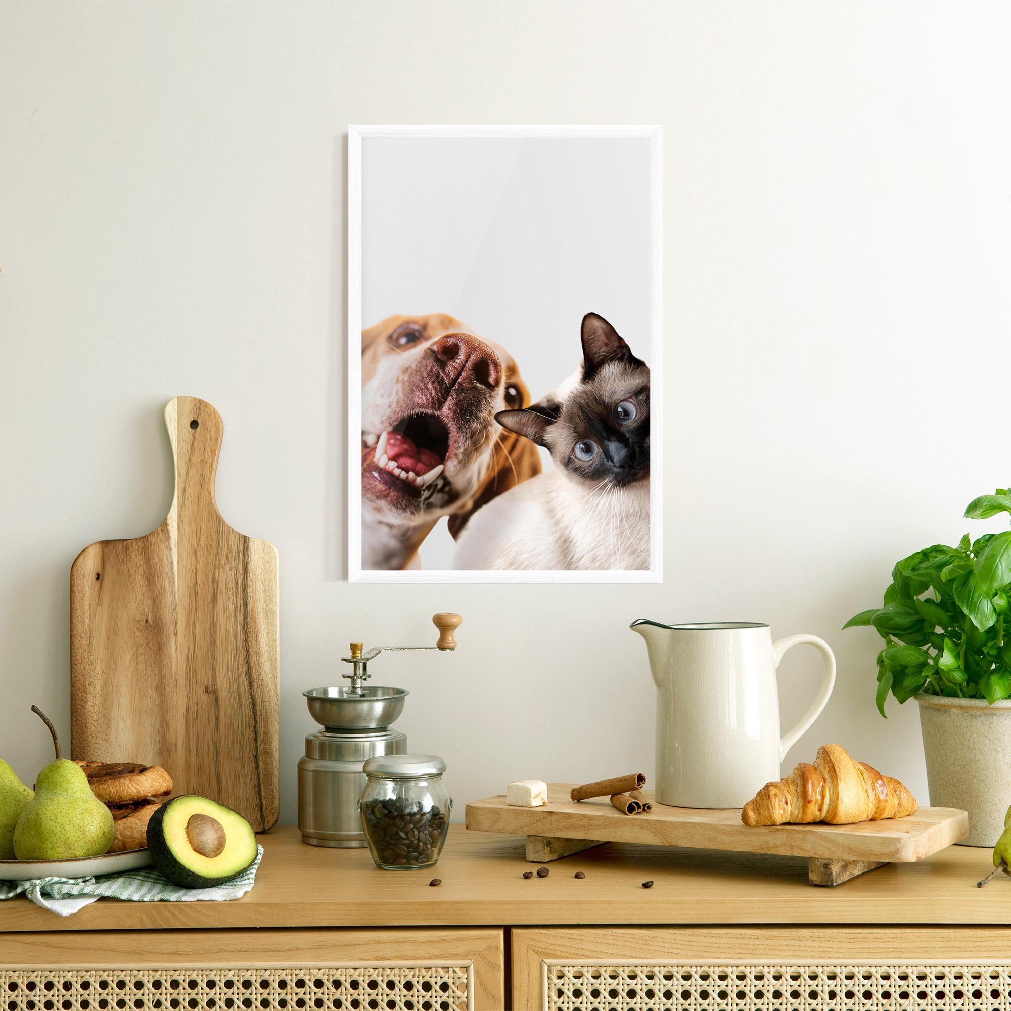 Plakat w Ramie Cute Pet Collage mockup 8