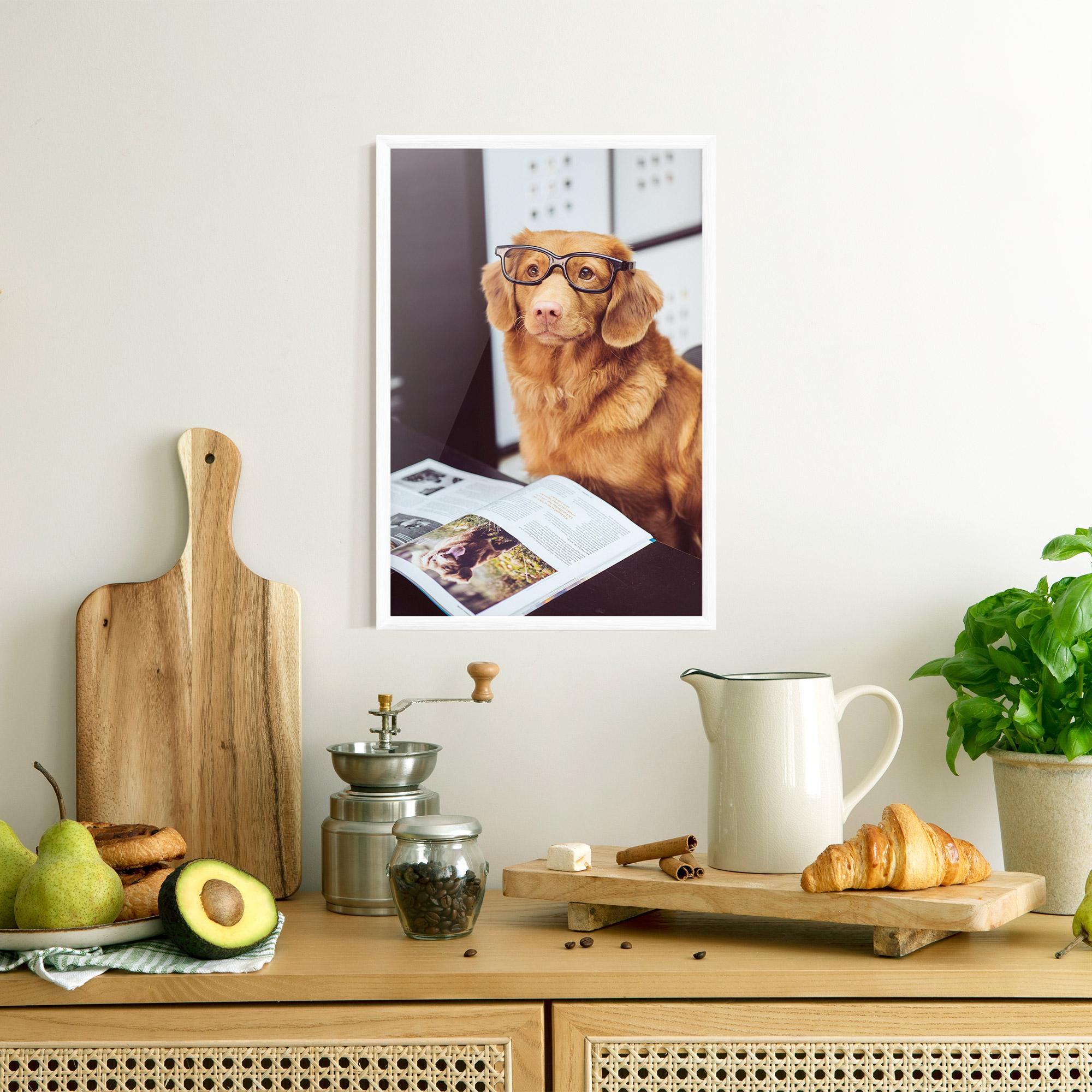Plakat w Ramie Learning Dog mockup 8