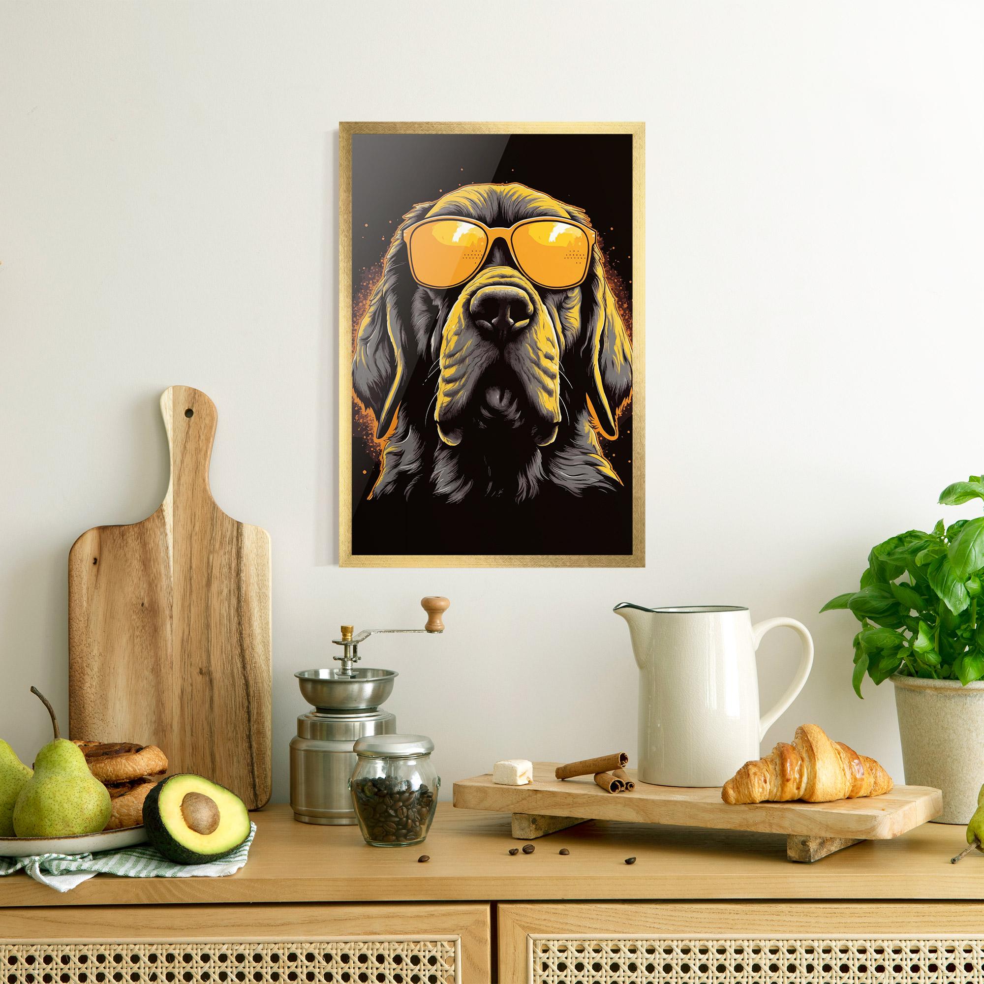 Plakat w Ramie Coolest Dog mockup 8