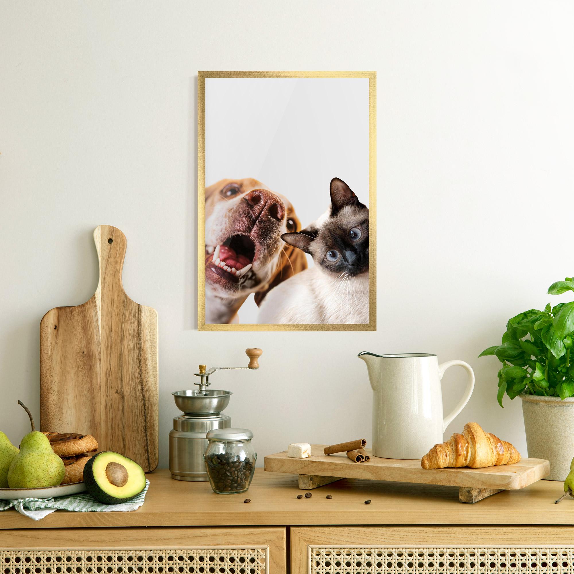 Plakat w Ramie Cute Pet Collage mockup 8