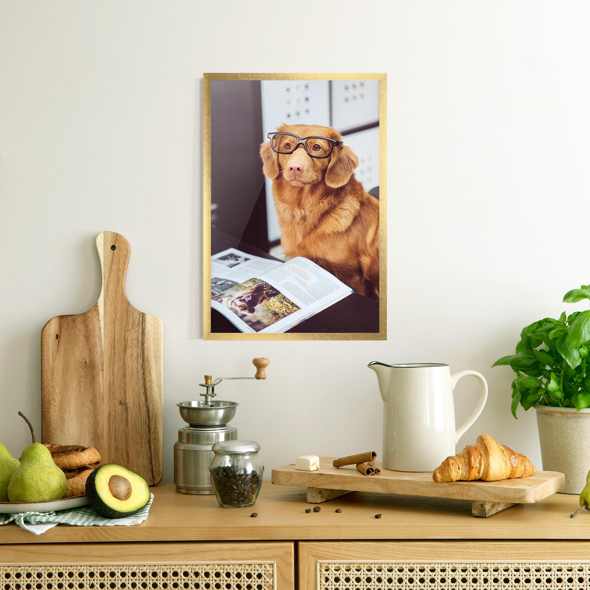 Plakat w Ramie Learning Dog mockup 8