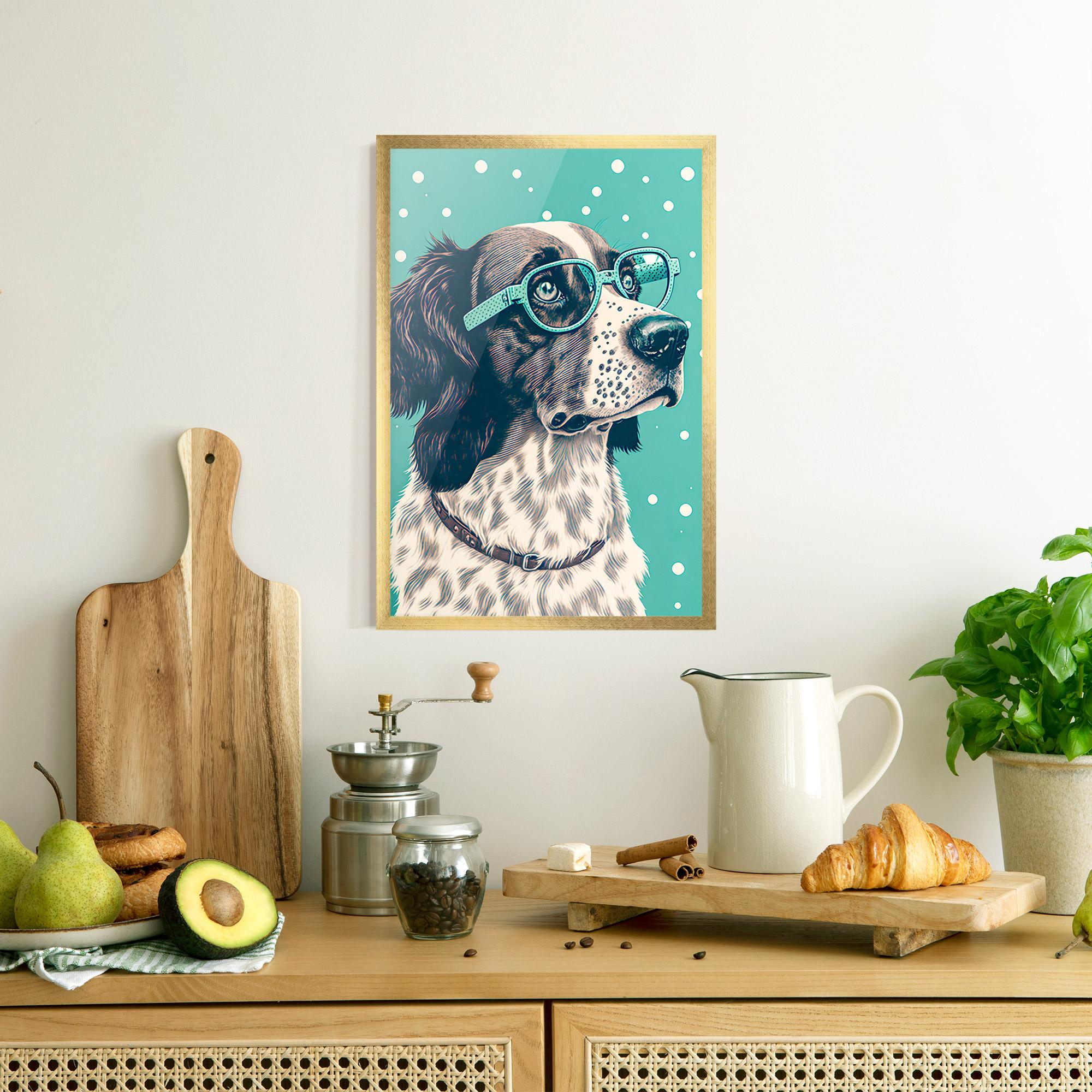 Plakat w Ramie Vintage Dog mockup 8