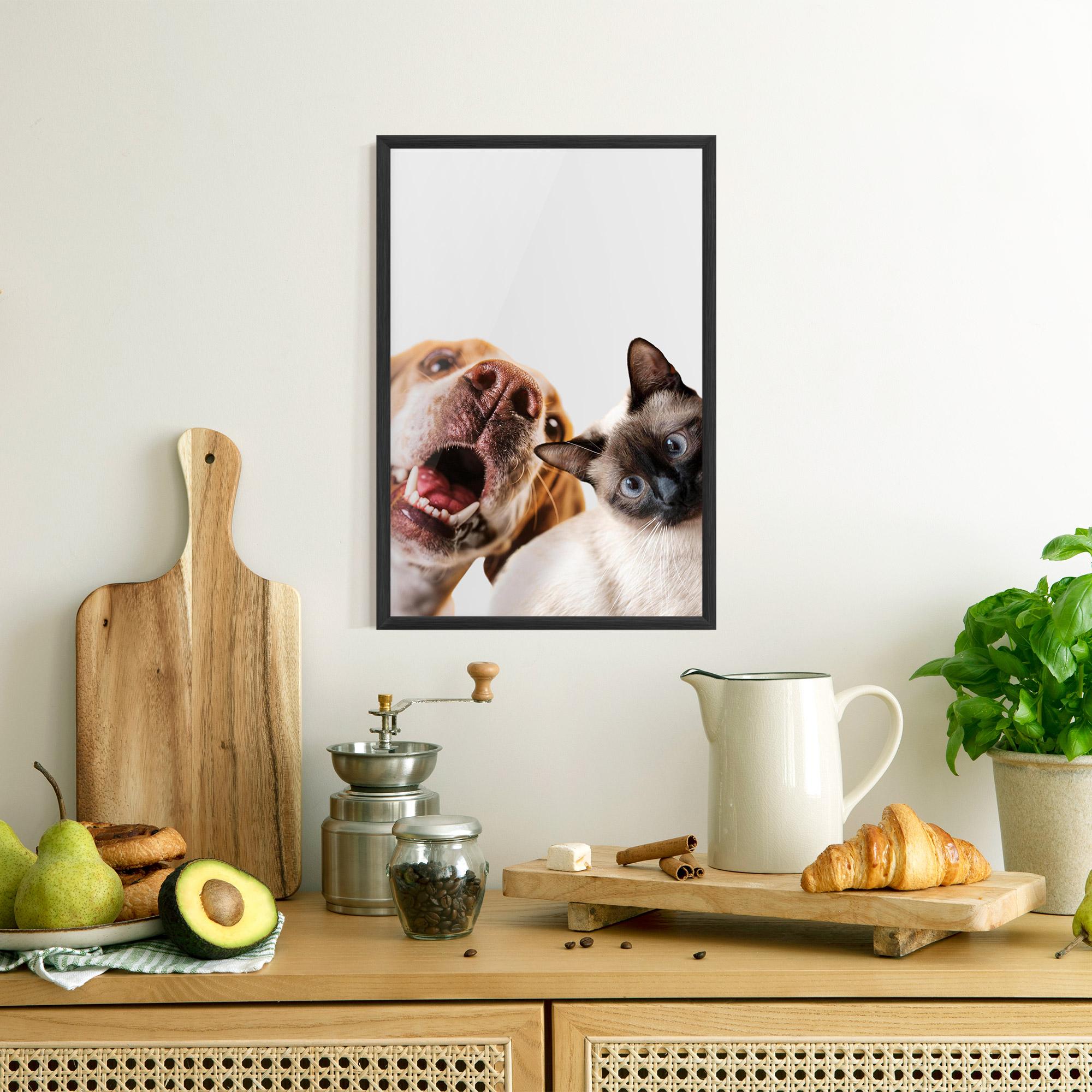 Plakat w Ramie Cute Pet Collage mockup 8
