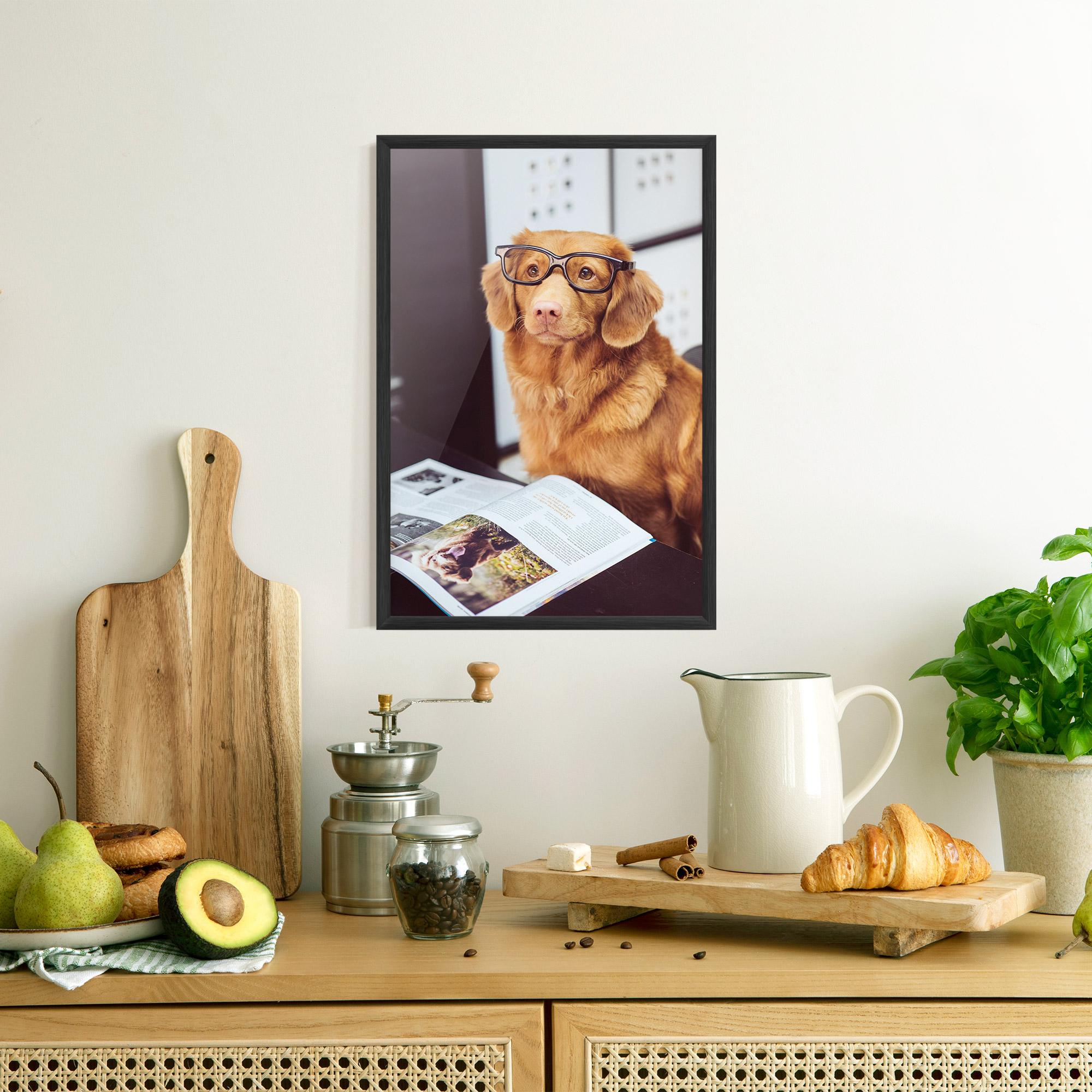 Plakat w Ramie Learning Dog mockup 8