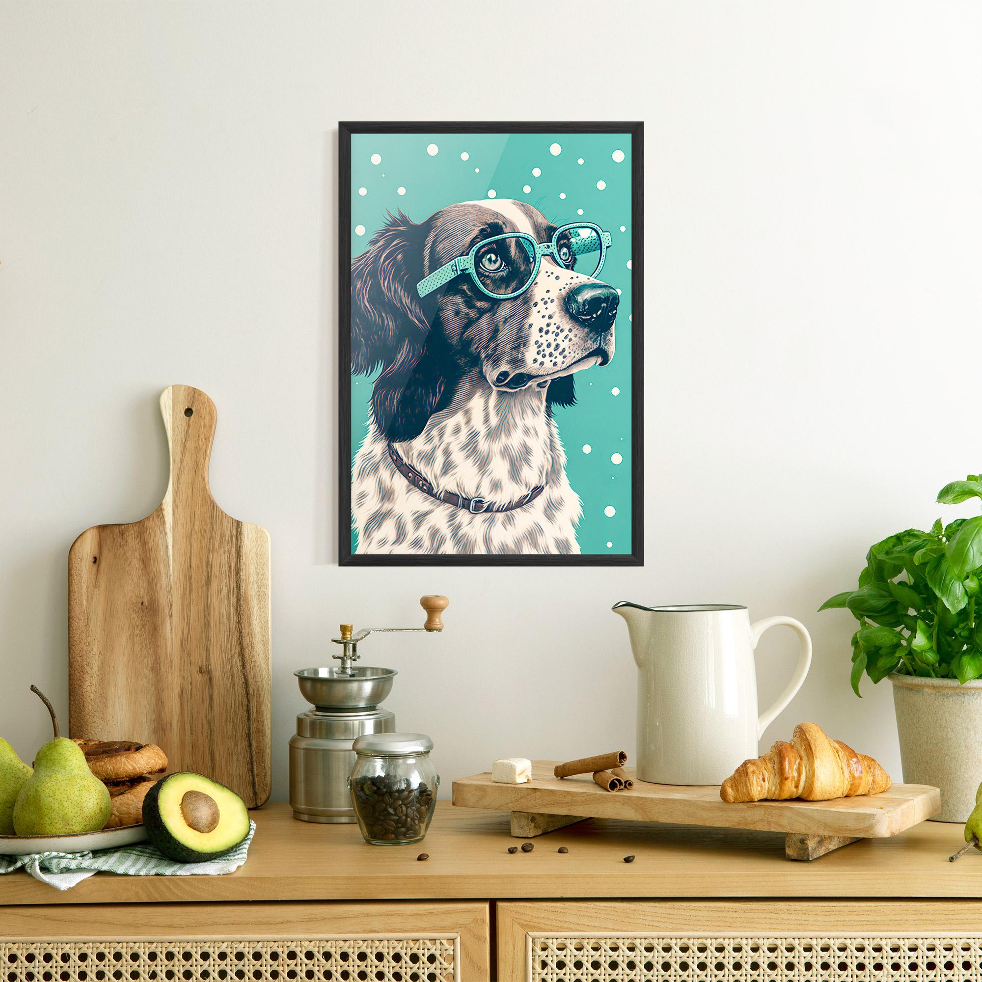 Plakat w Ramie Vintage Dog mockup 8