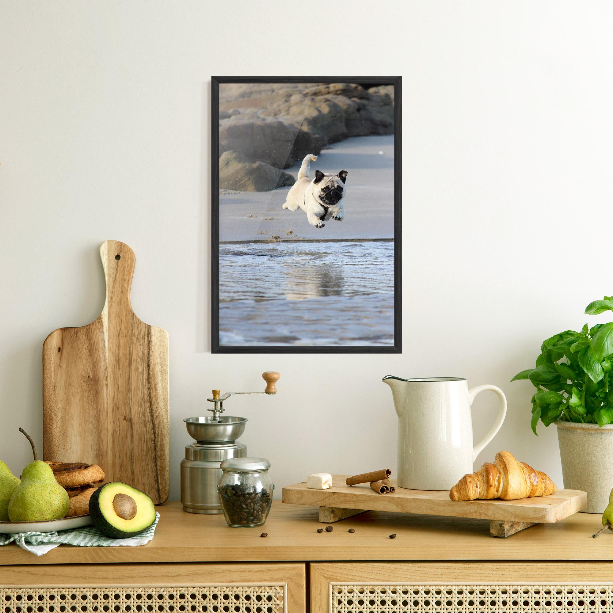 Plakat w Ramie Water Pug mockup 8