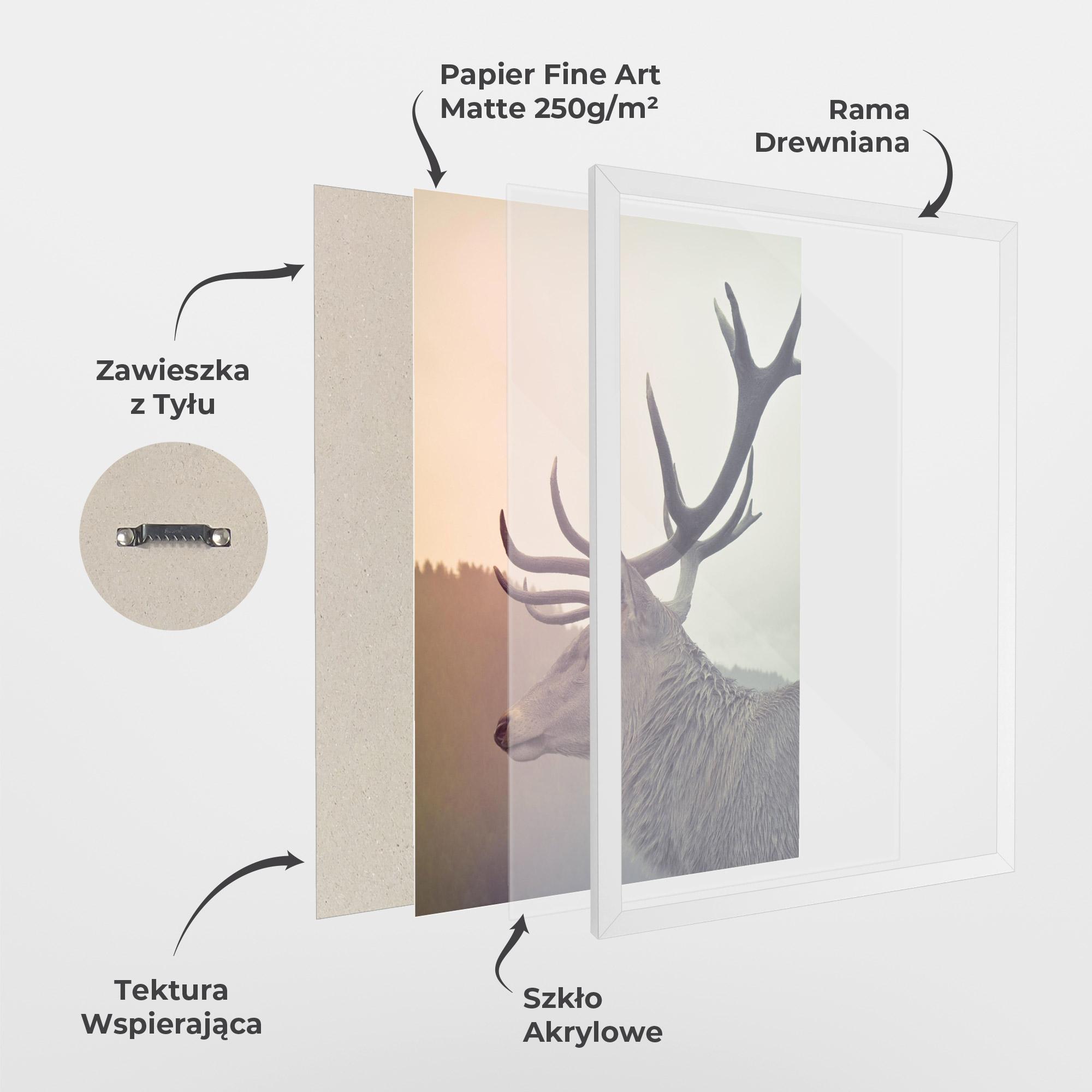 Plakat w Ramie King Of The Forest mockup 1