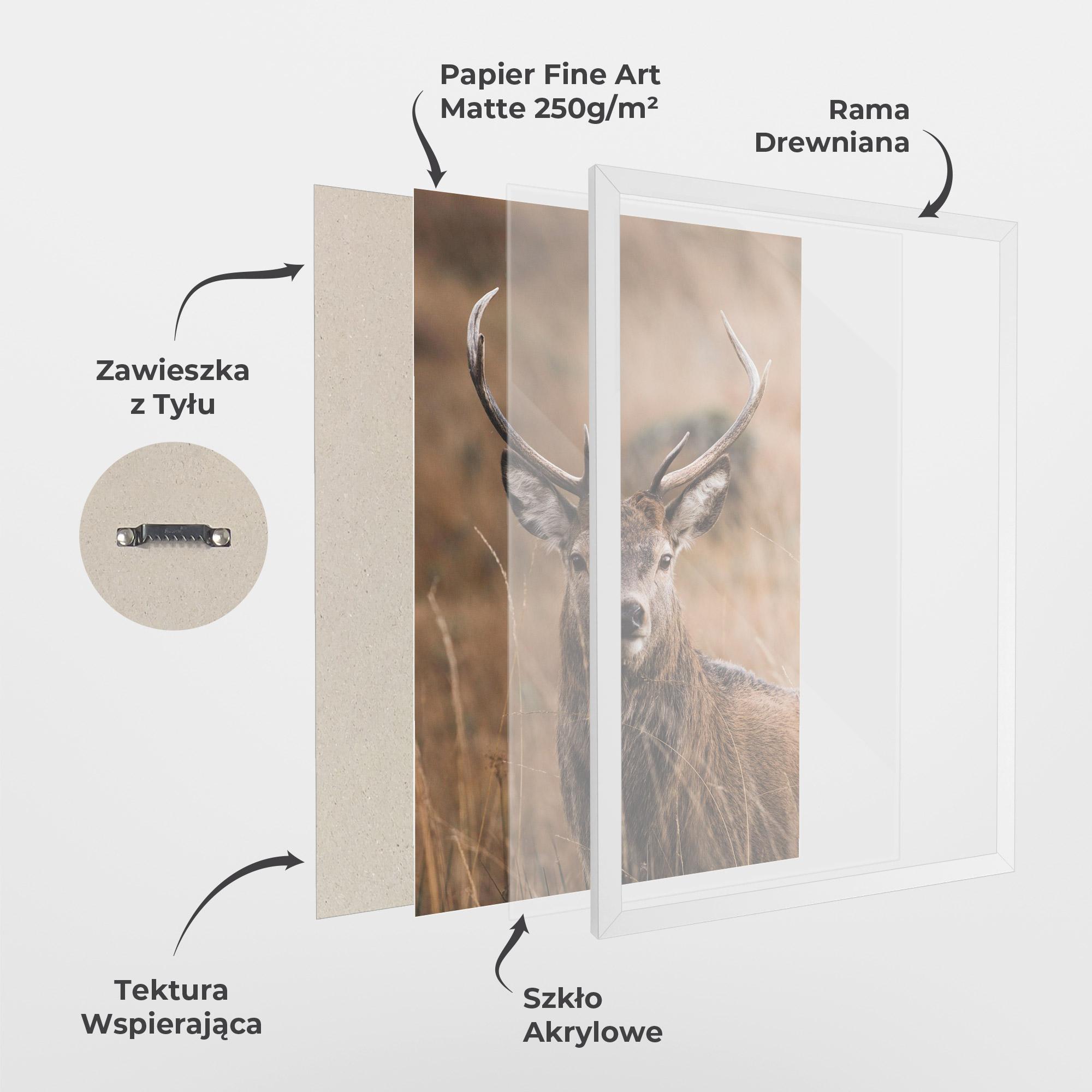 Plakat w Ramie Majestic Deer mockup 1