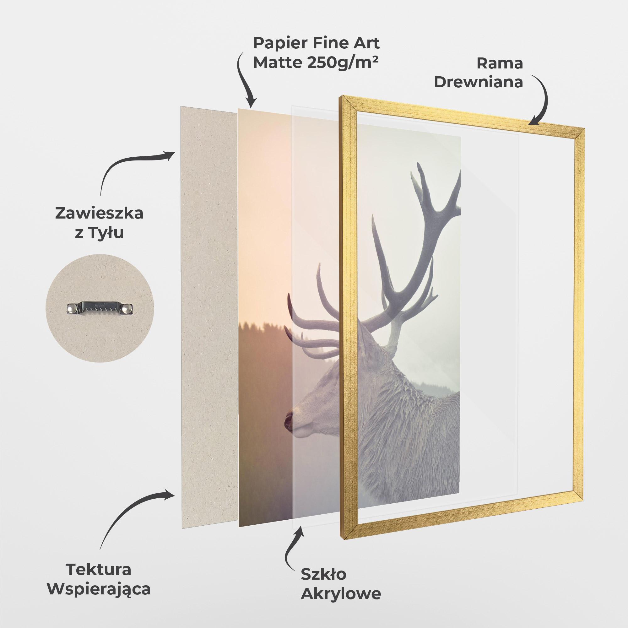 Plakat w Ramie King Of The Forest mockup 1