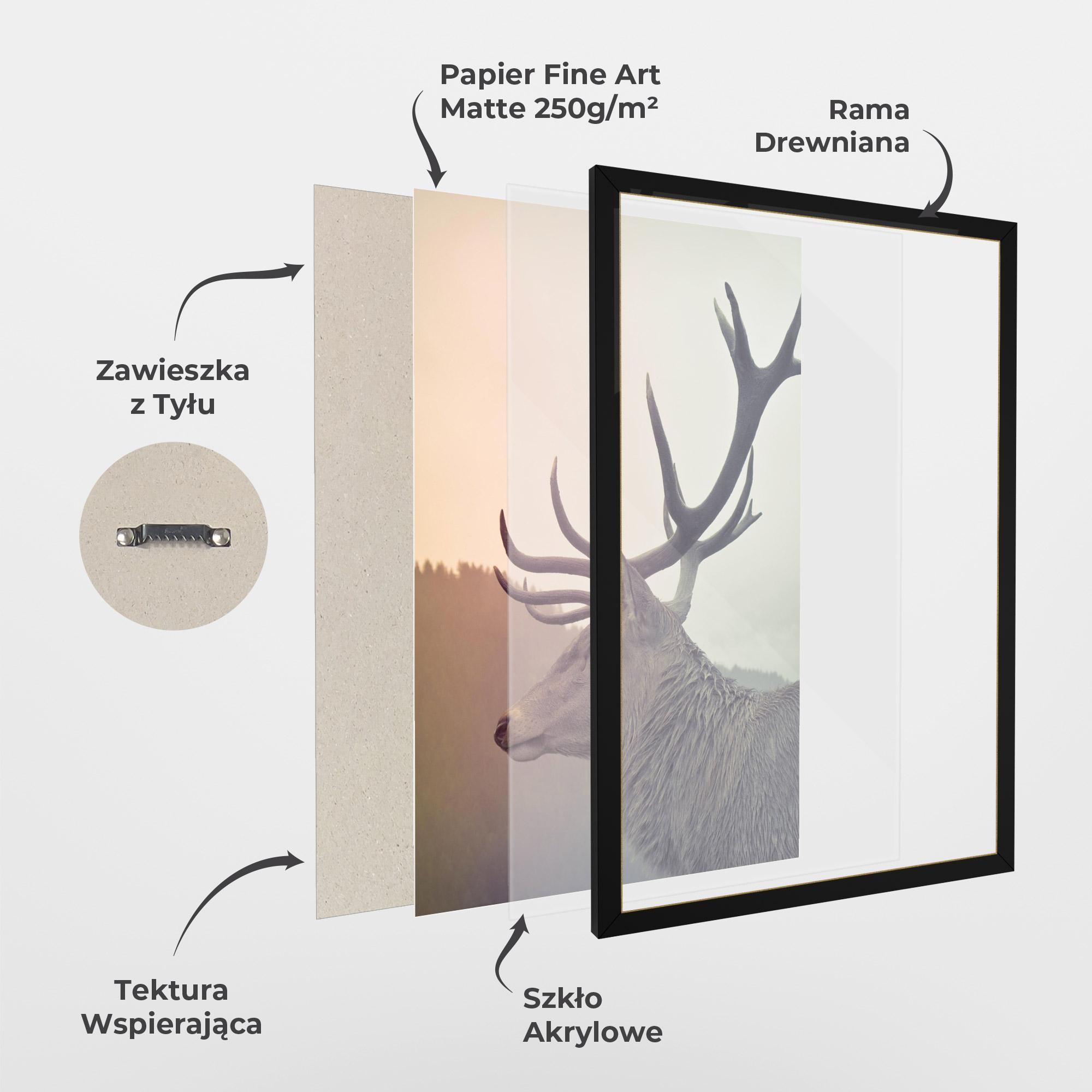 Plakat w Ramie King Of The Forest mockup 1