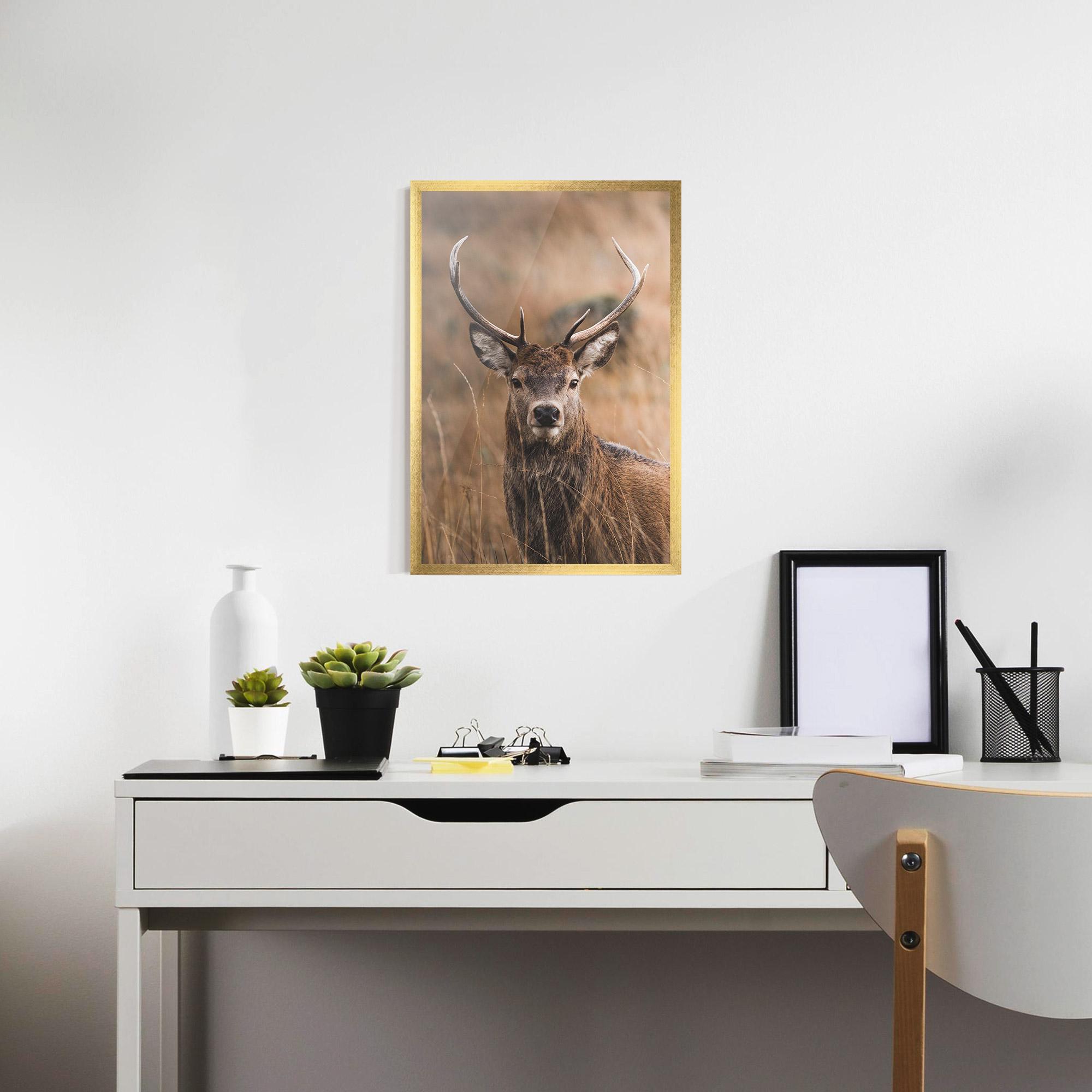 Plakat w Ramie Majestic Deer mockup 7
