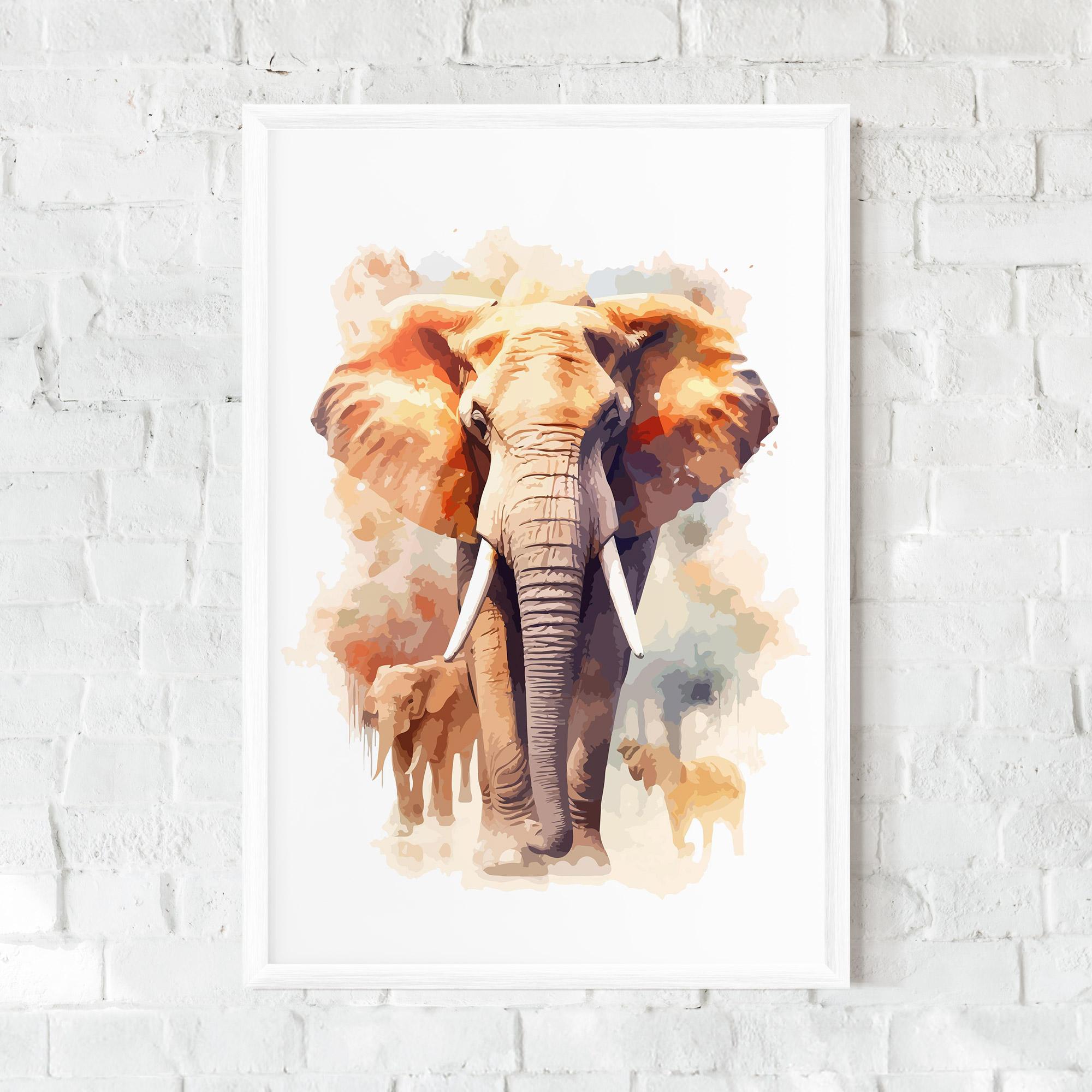 Plakat w Ramie Safari Animal mockup 0