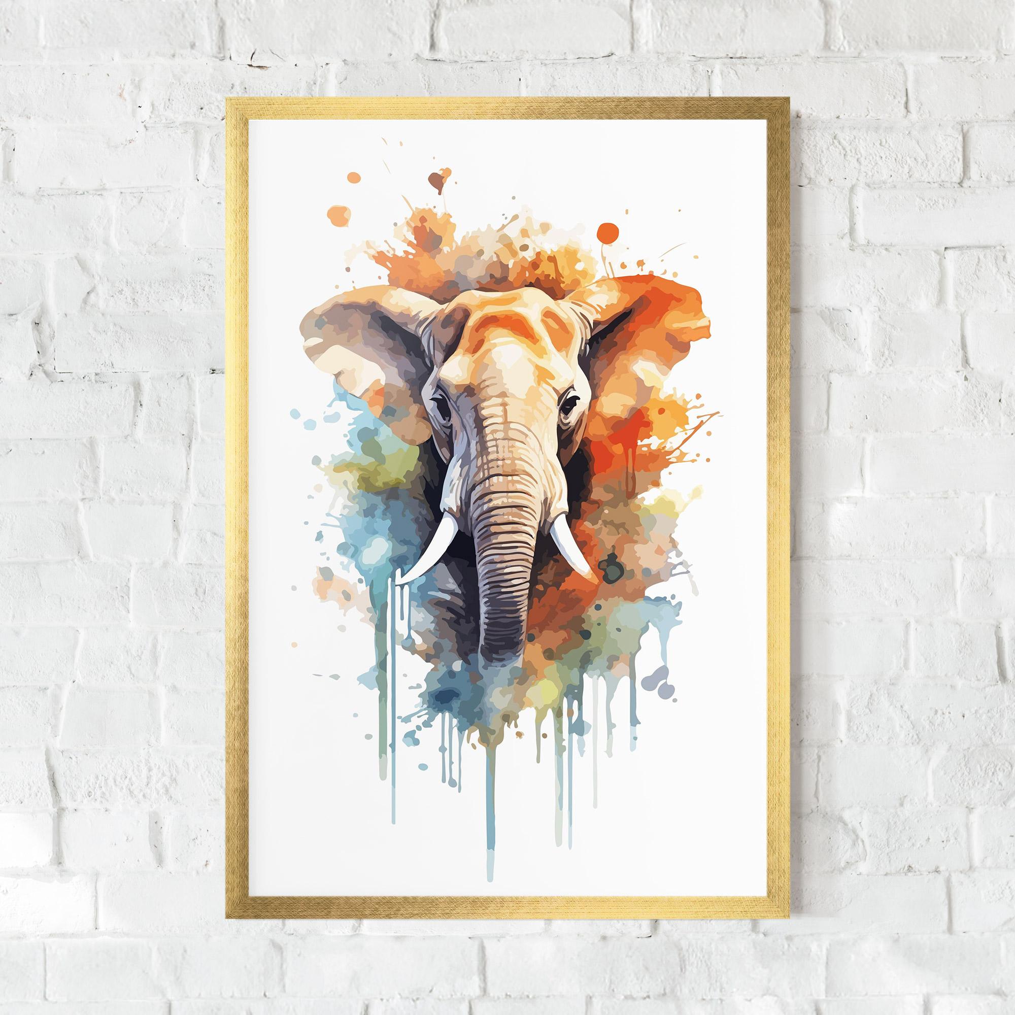 Plakat w Ramie Safari Animal Art mockup 0