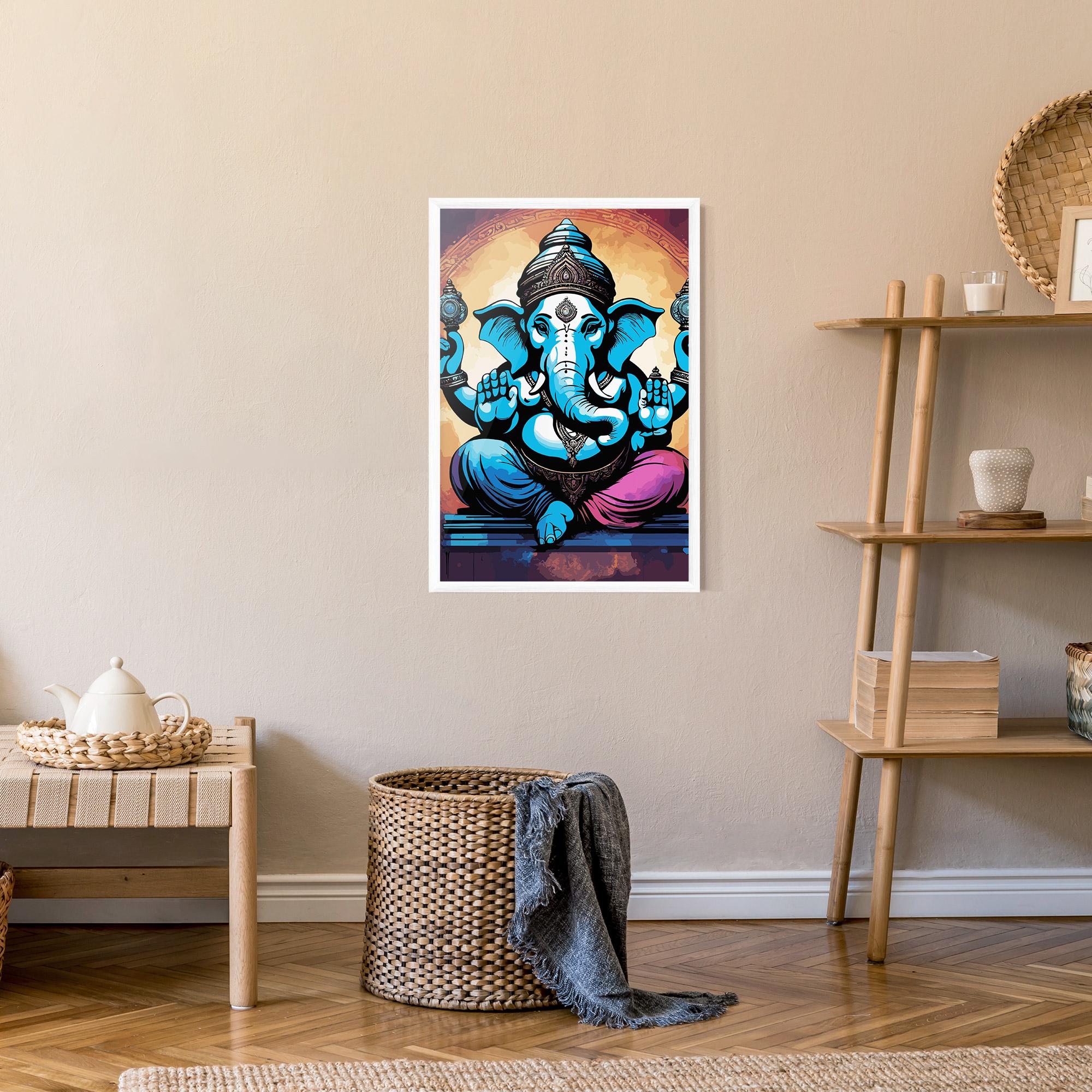 Plakat w Ramie Colorful Chaturthi mockup 9