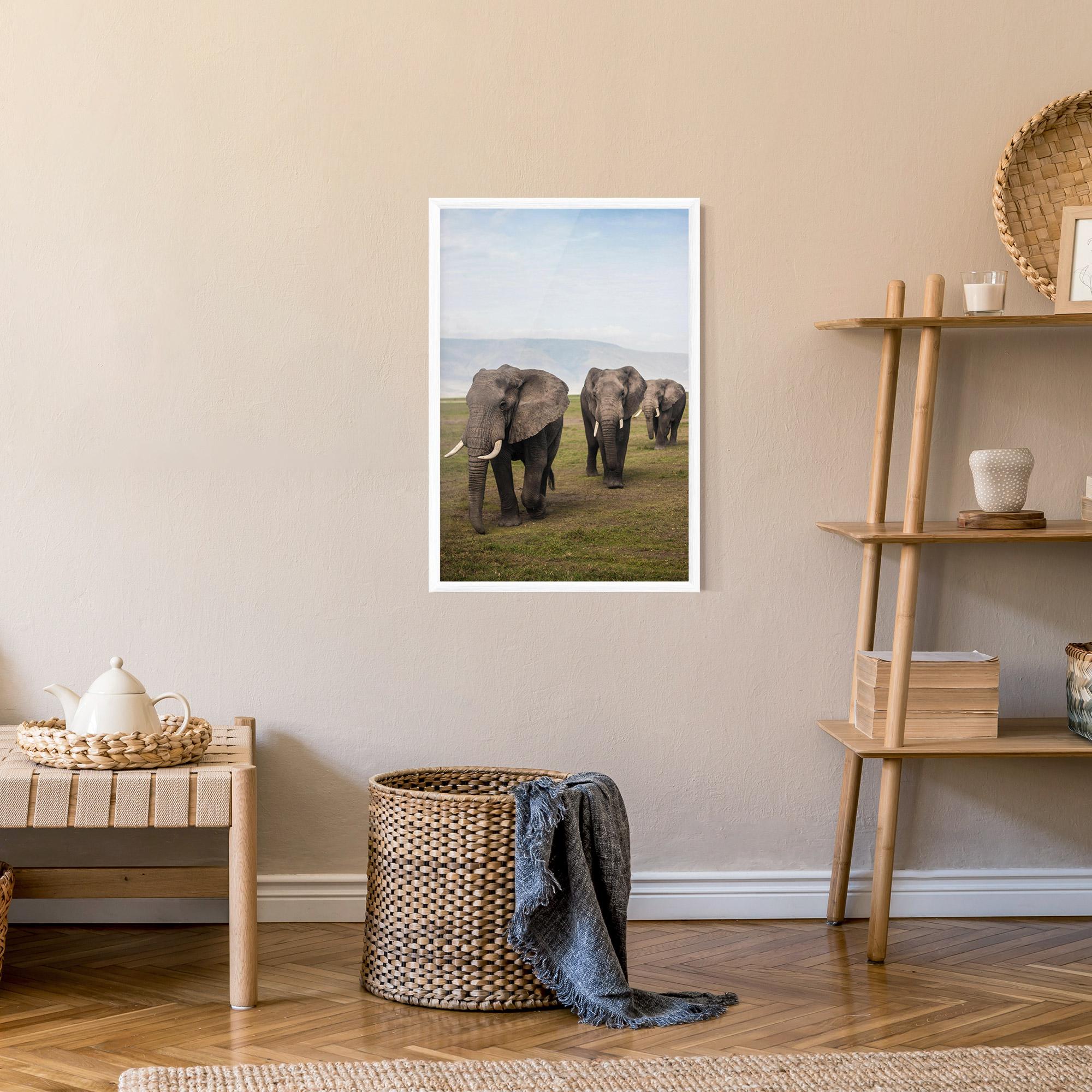 Plakat w Ramie Elephant Landscape mockup 9