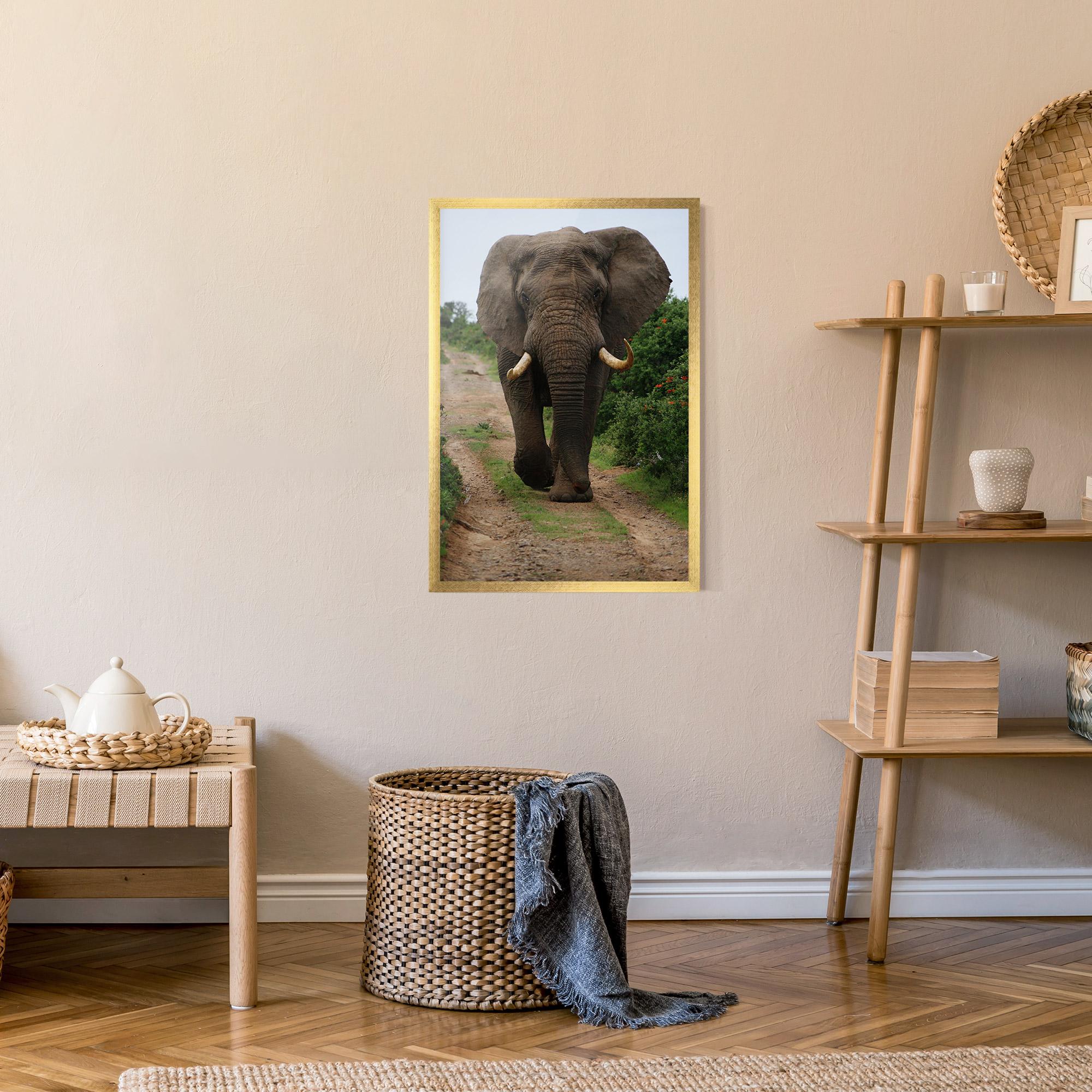 Plakat w Ramie Elephant Safari mockup 9