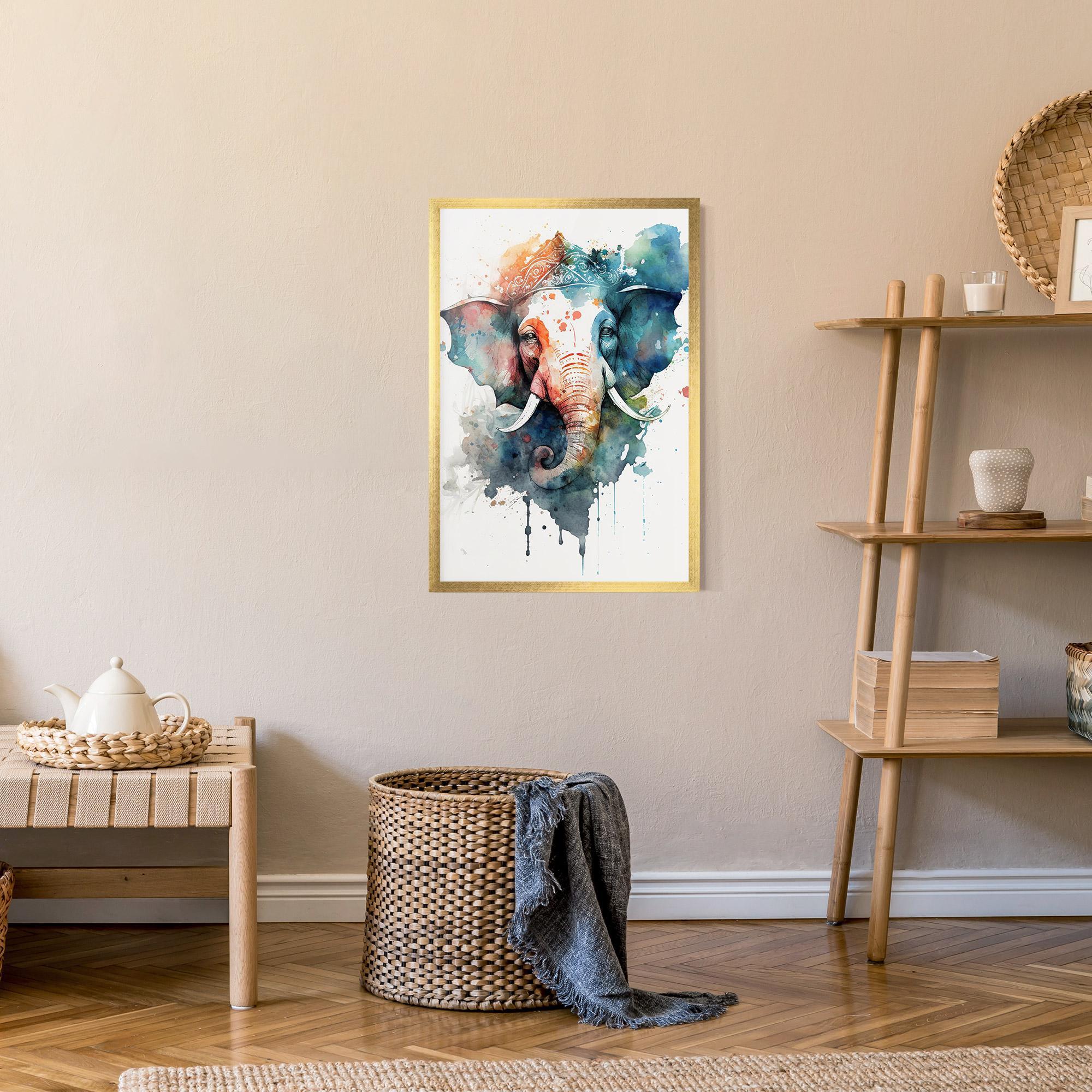 Plakat w Ramie Ganesha Chaturthi mockup 9